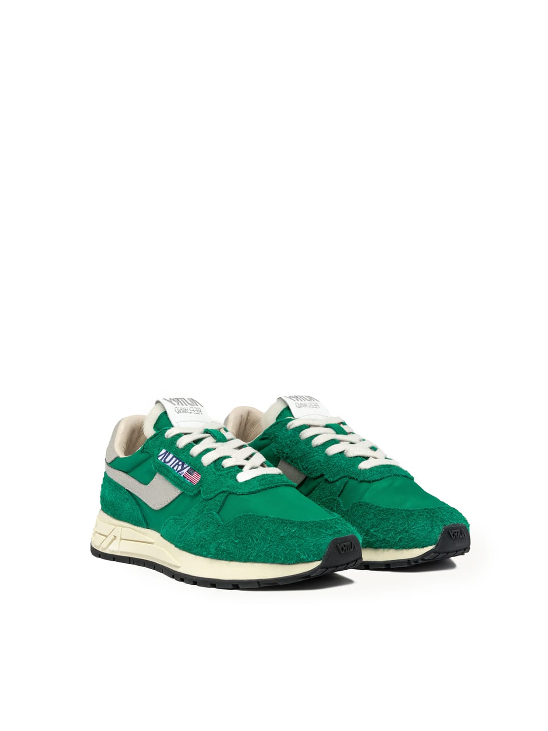 Shop Autry Basketball Reelwind Sneakers In Bianco+verde