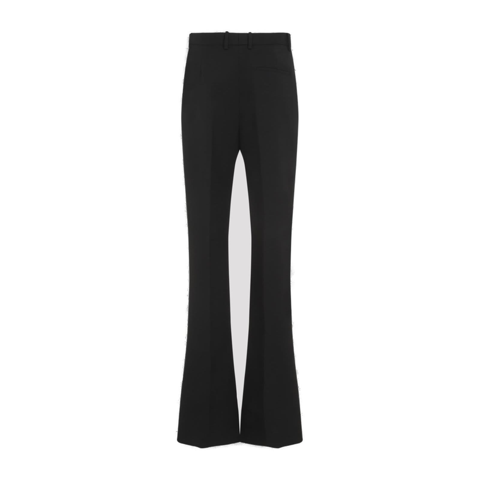 Shop Bottega Veneta Flared Tailored Trousers In Black