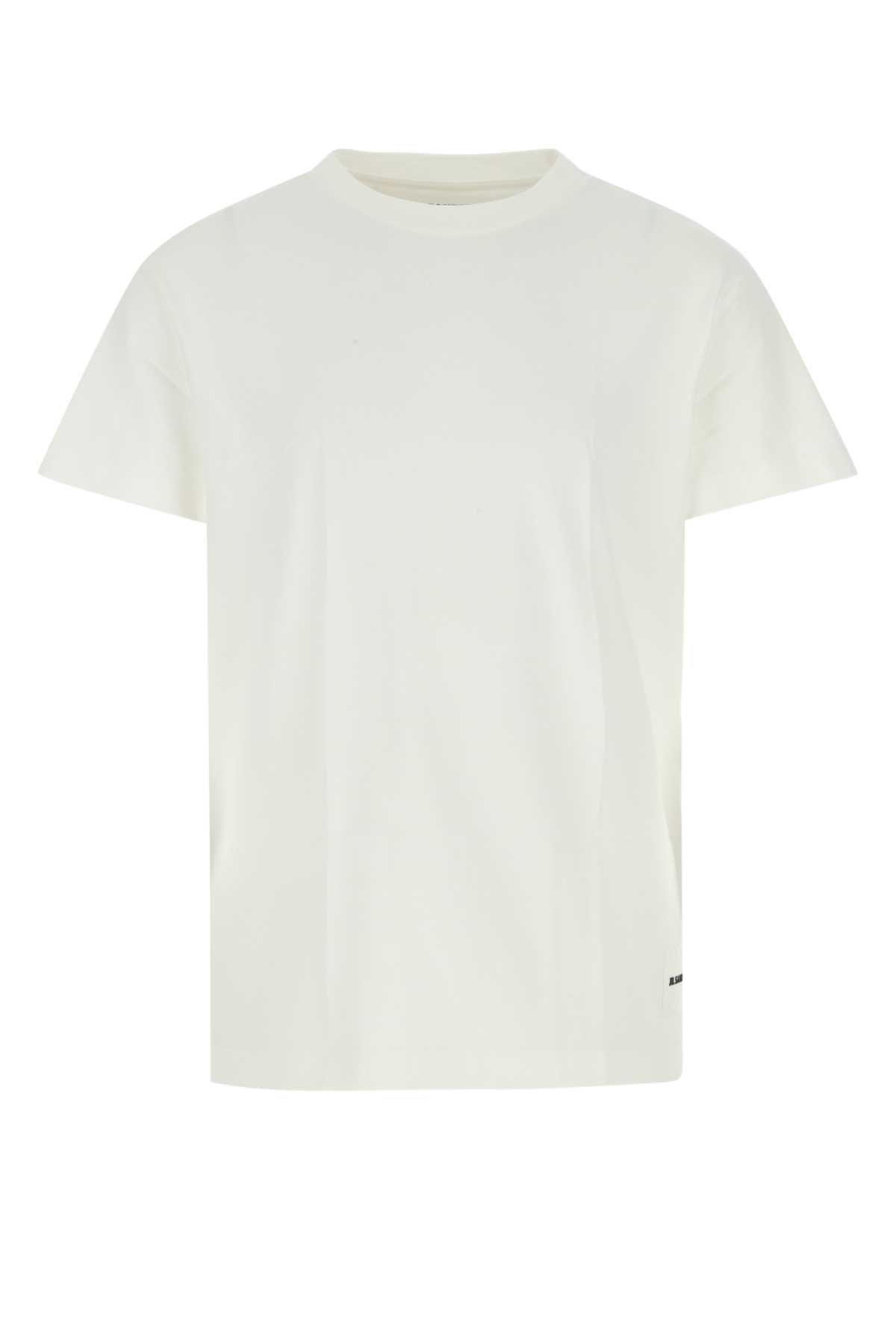 White Cotton T-shirt Set