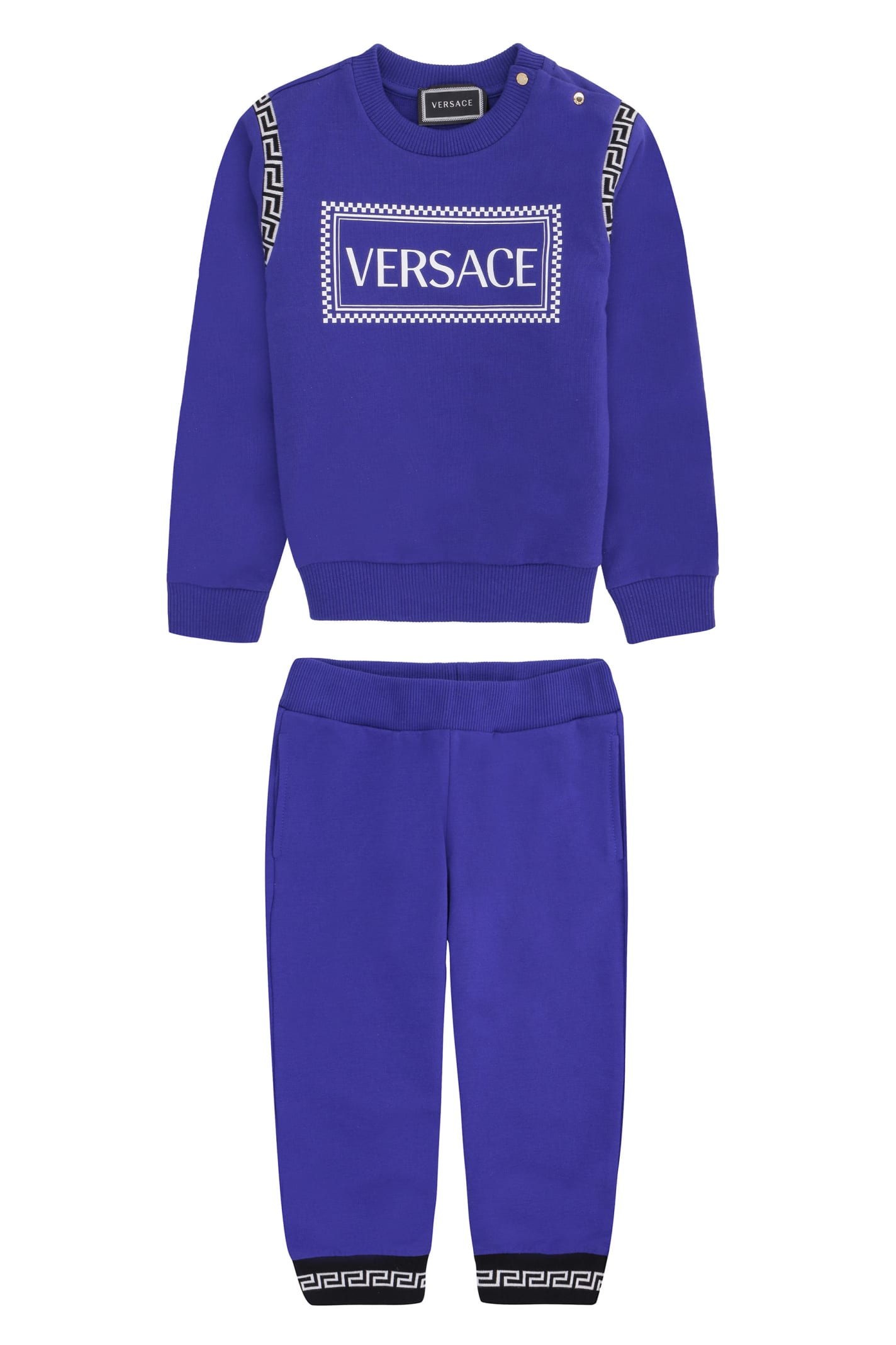 blue versace sweatsuit