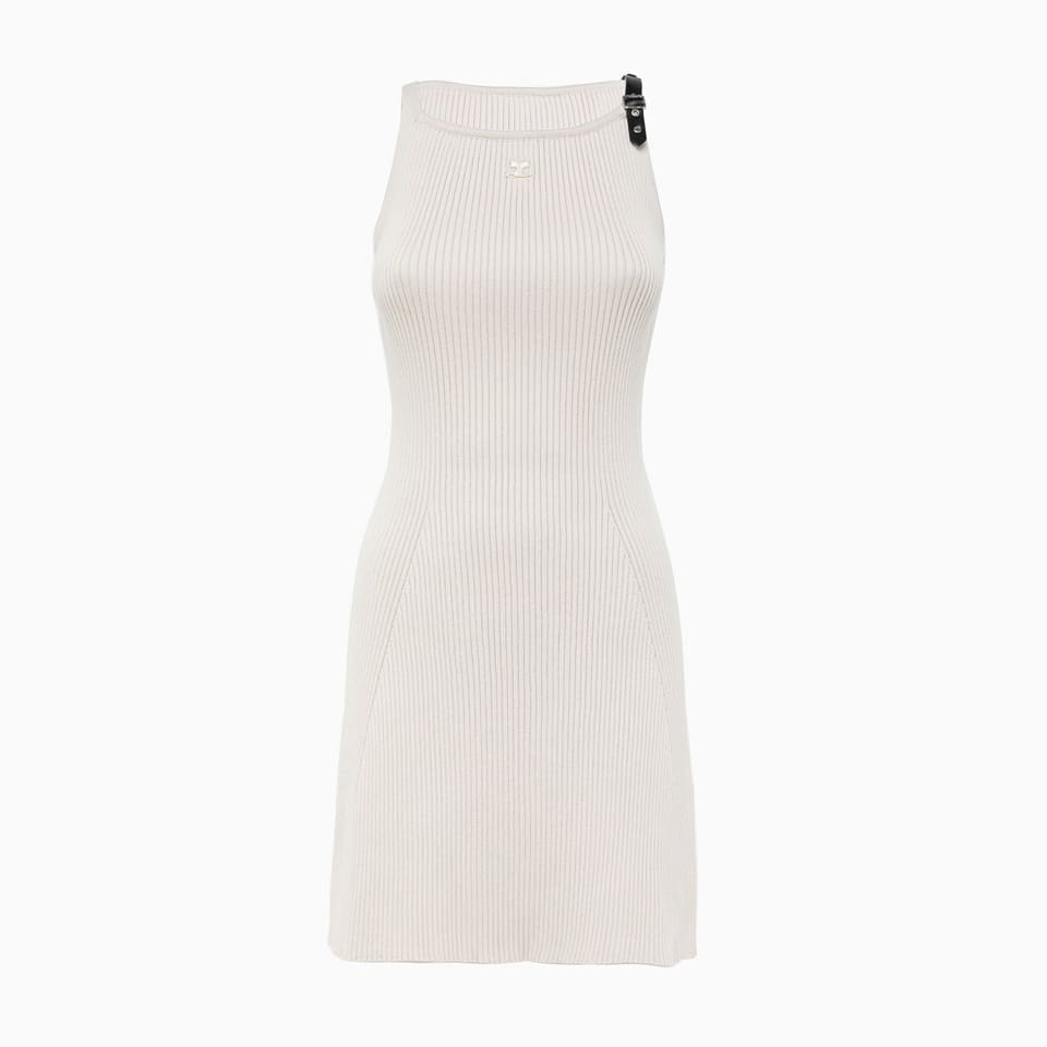 Courrèges Courreges Knitted Dress In White