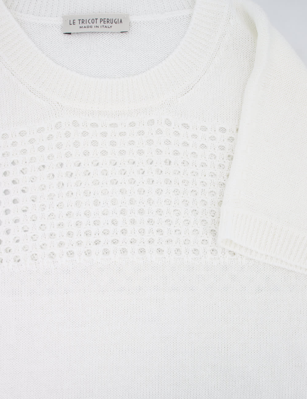 Shop Le Tricot Perugia Sweater In White