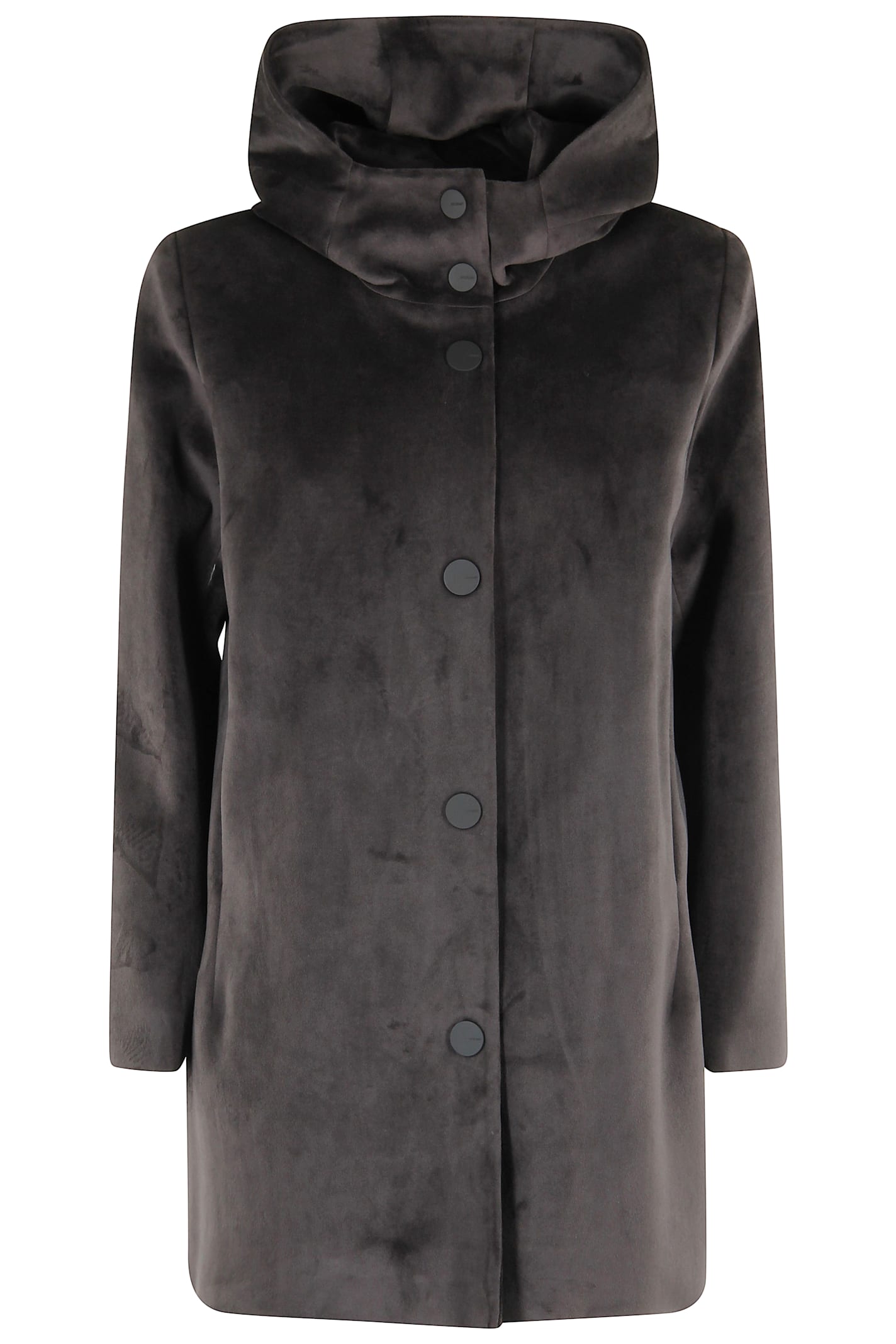 Rrd - Roberto Ricci Design Velour Neo Parka Wom Jkt In Brown