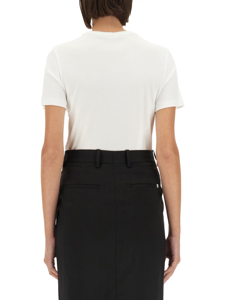 Shop Helmut Lang T-shirt With Logo In White