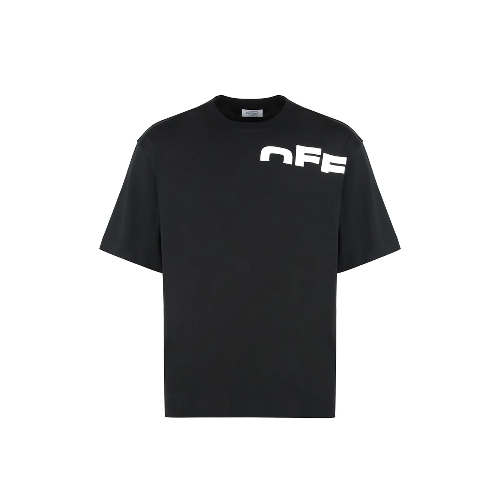 Off-white Cotton Crew-neck T-shirt In Black