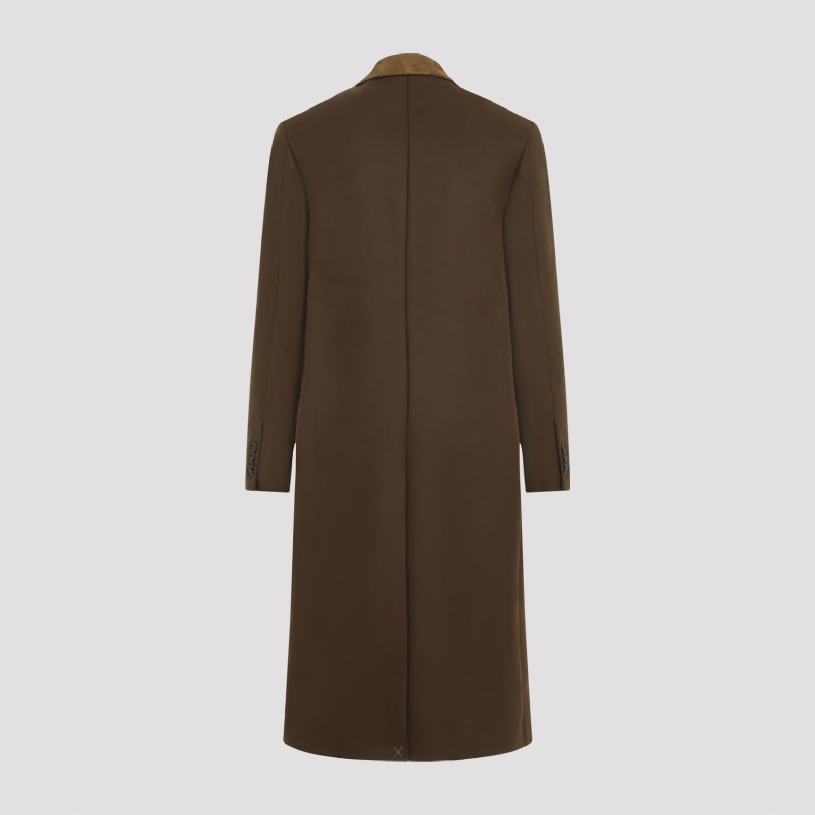 Shop Amiri Db Overcoat In Dark Brown