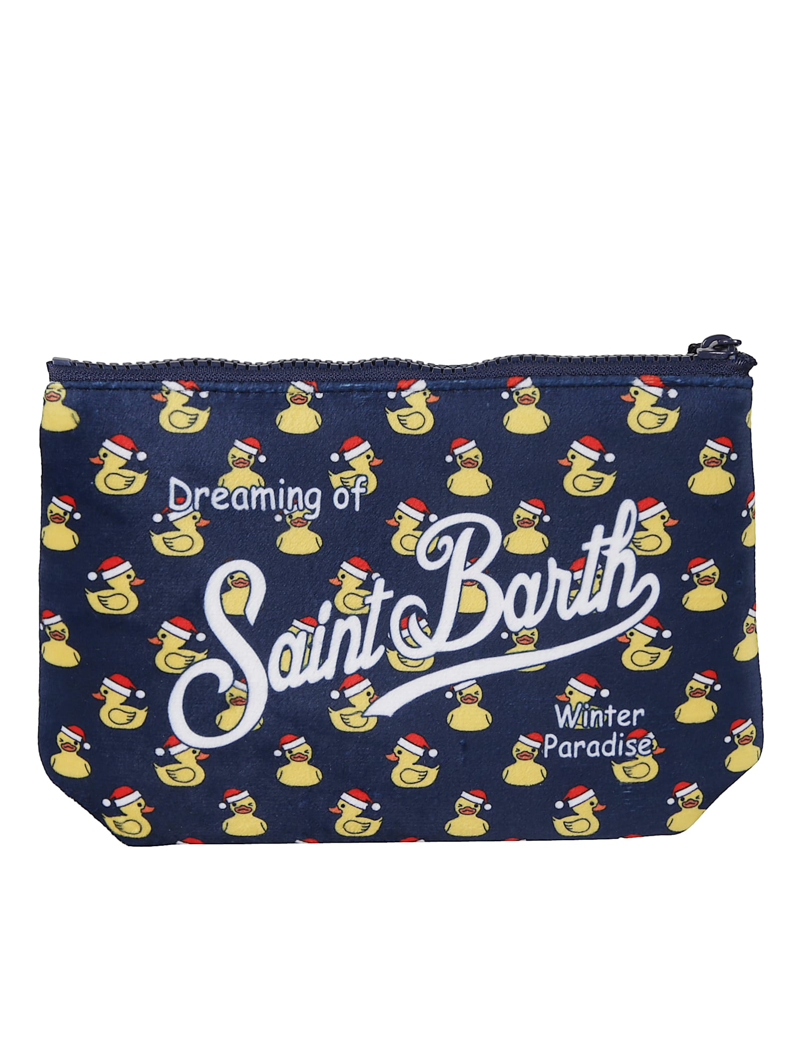 Mc2 Saint Barth Printed Design Wrist Strap Clutch Bag In Multi