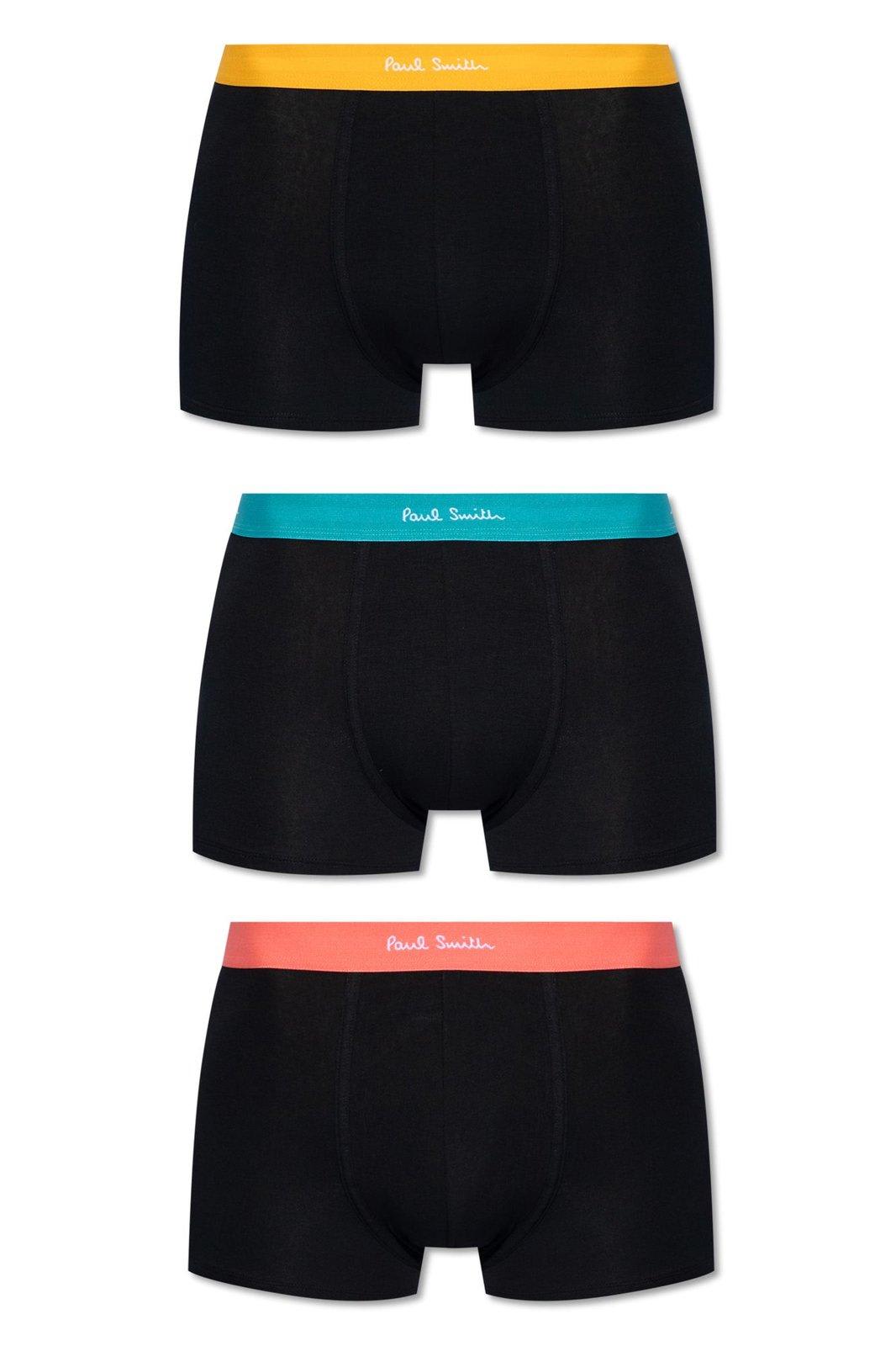 Paul Smith Boxers Three Pack In Black