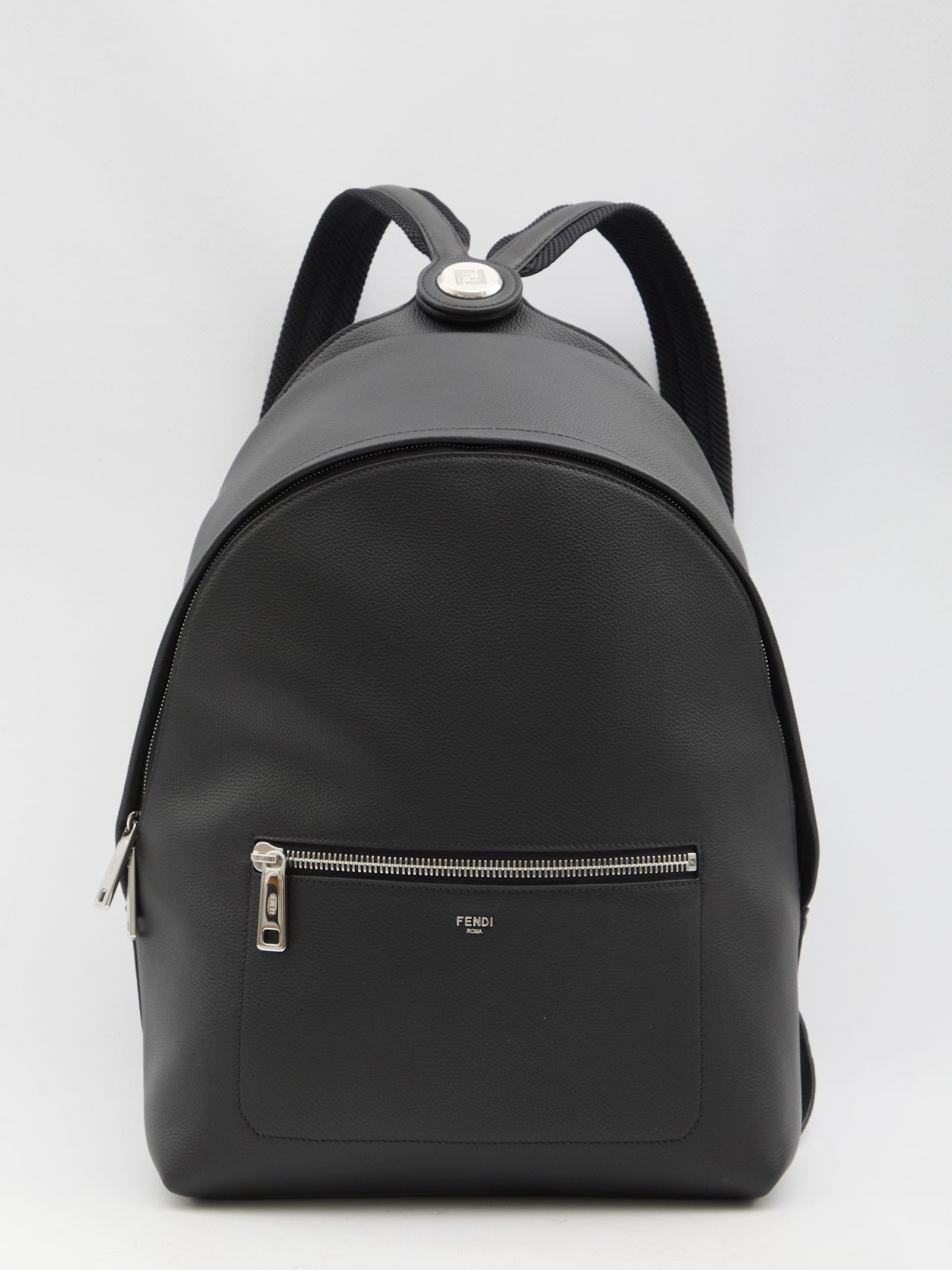 Shop Fendi Chiodo Medium Backpack In Black