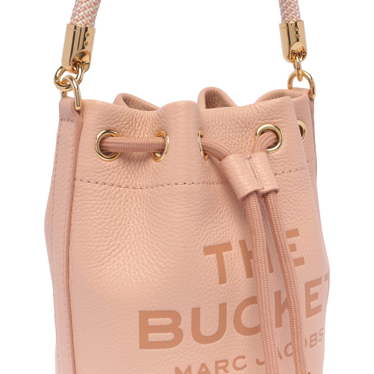 Mini Leather Bucket Bag in Pink - Marc Jacobs