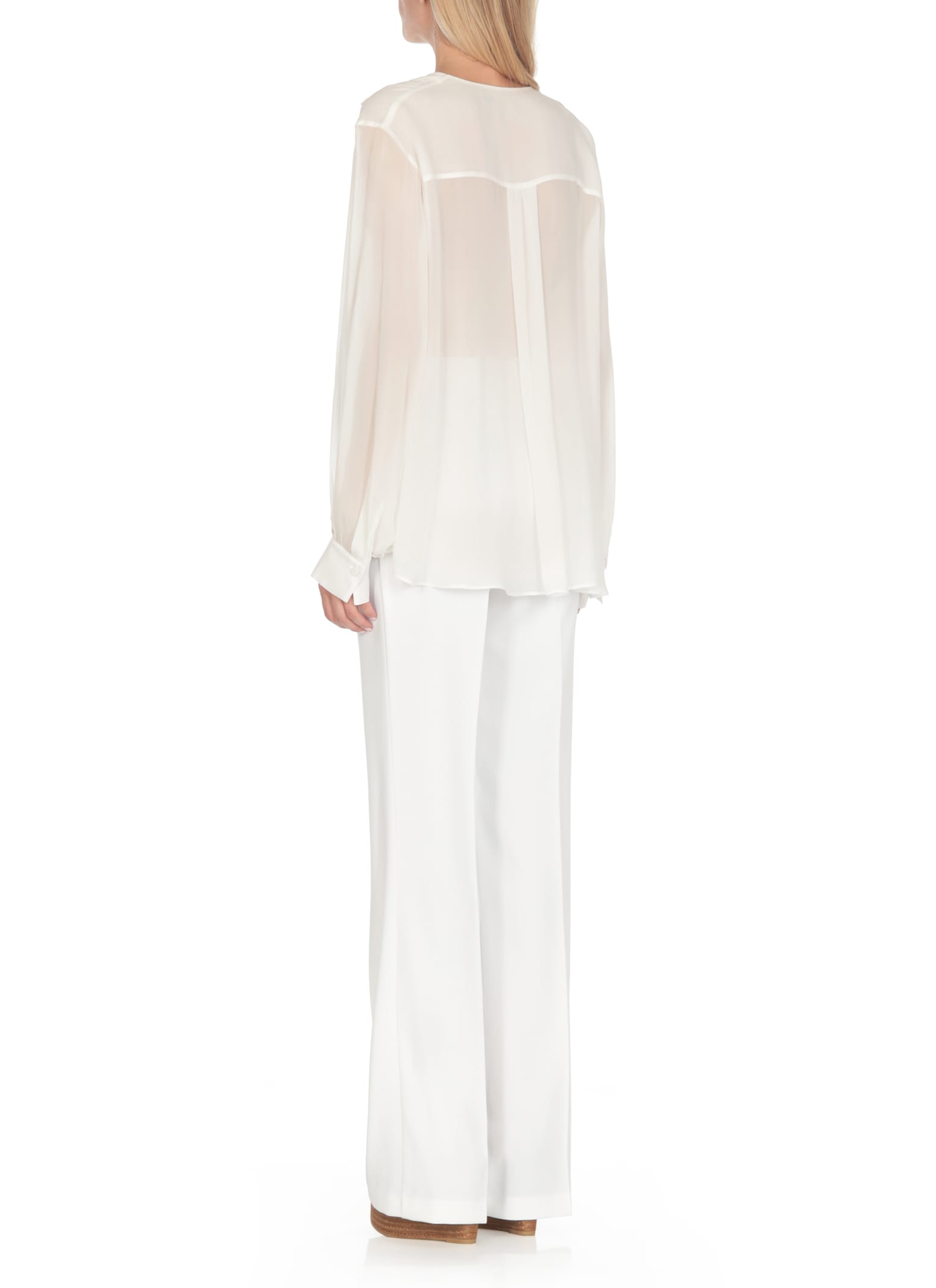 Shop Pinko Viscose Blouse In White