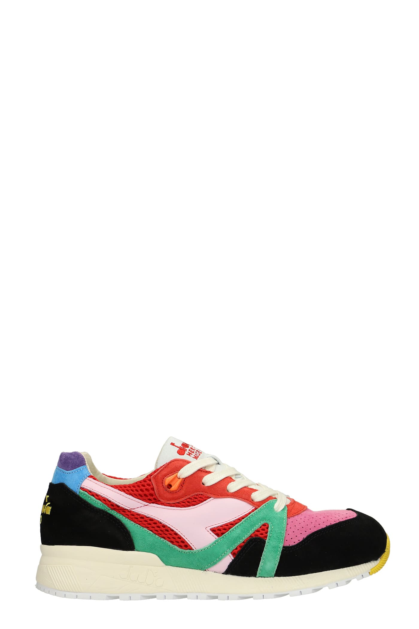 Diadora N9000 Sneakers In Red Synthetic Fibers In Red