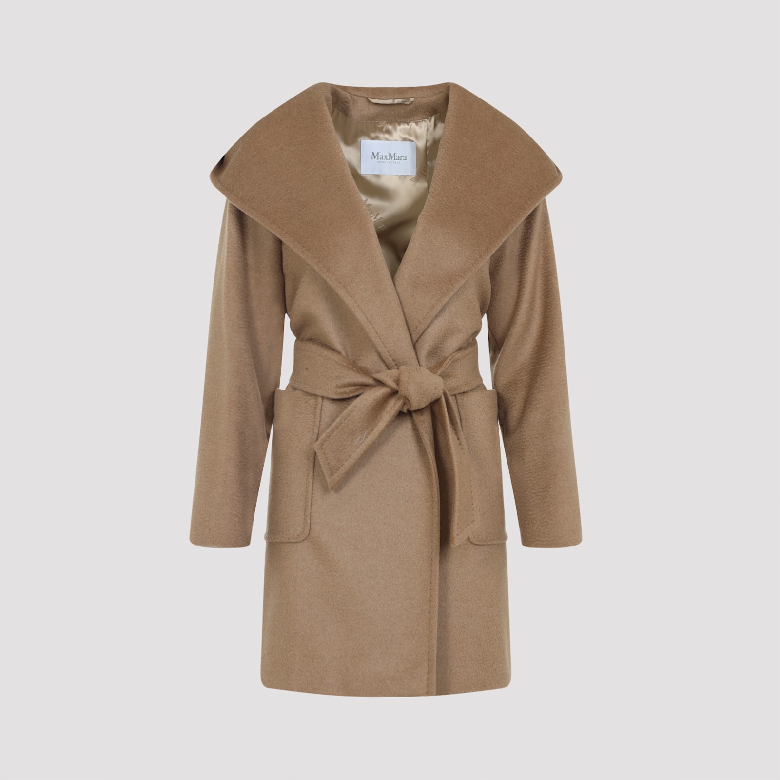 Max Mara Rialto Coat In Brown