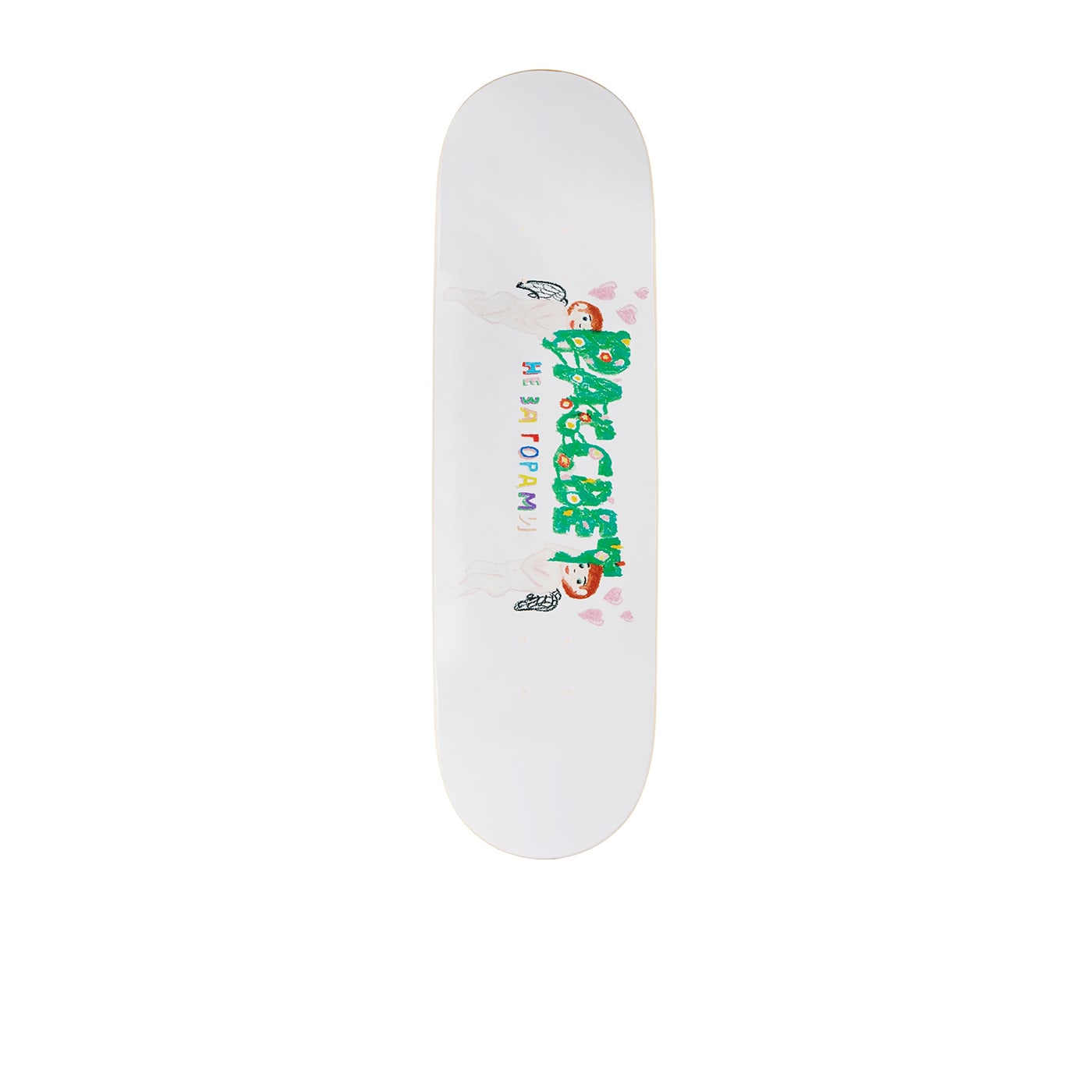 Shop Paccbet Angels 8.5 Skateboard In White