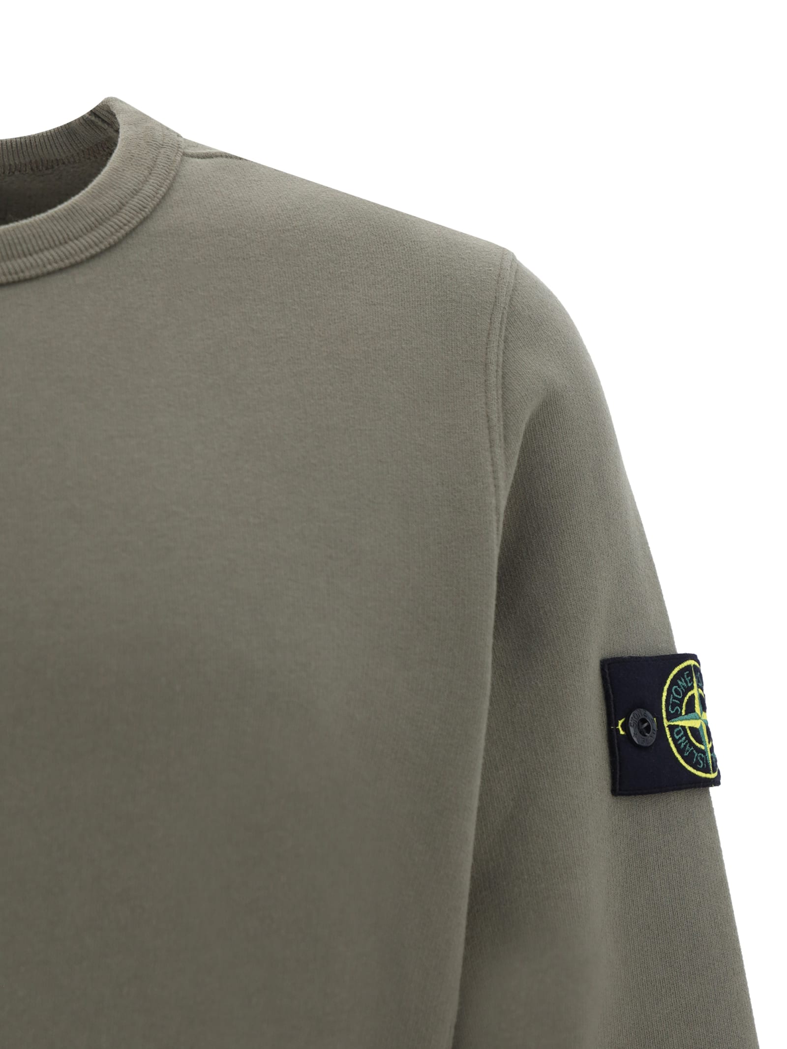 Shop Stone Island Sweatshirt In Walnut