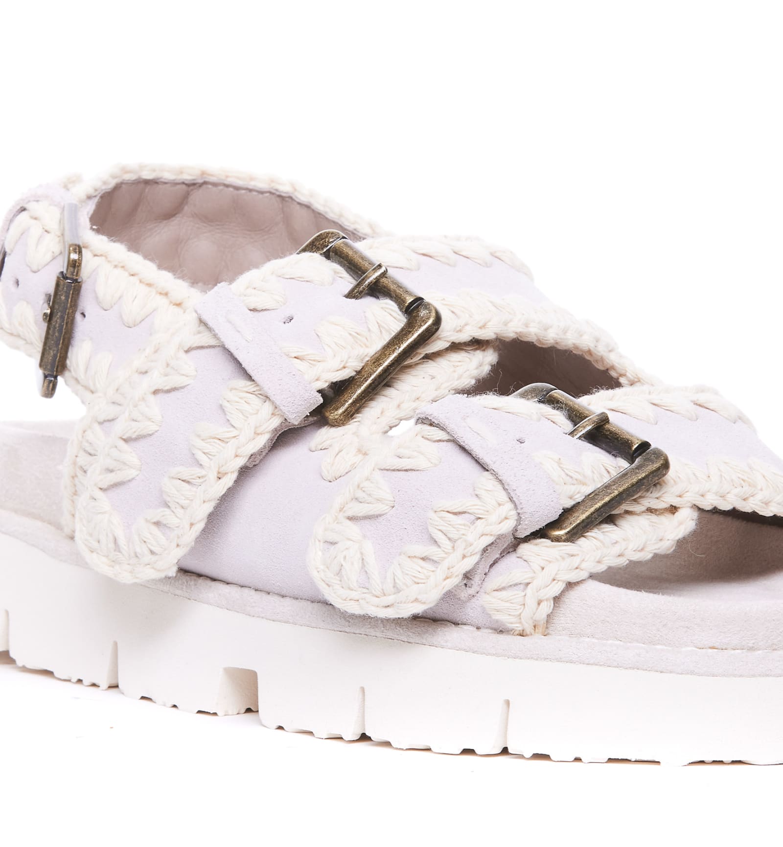 Shop Mou New Bio Sandals In White