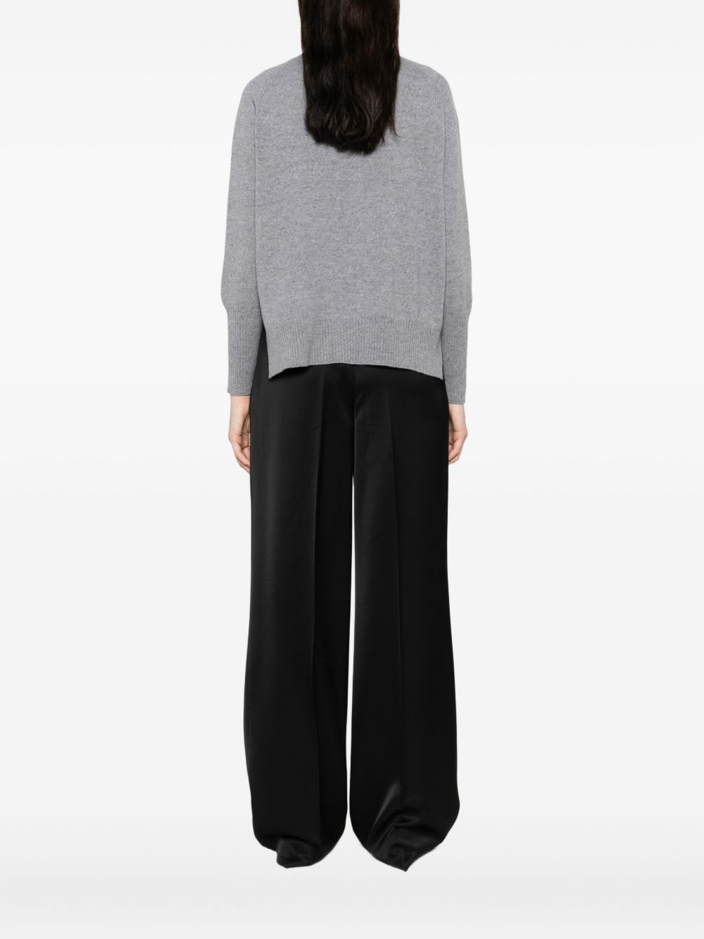 Base Wool Crewneck Sweater In Gray