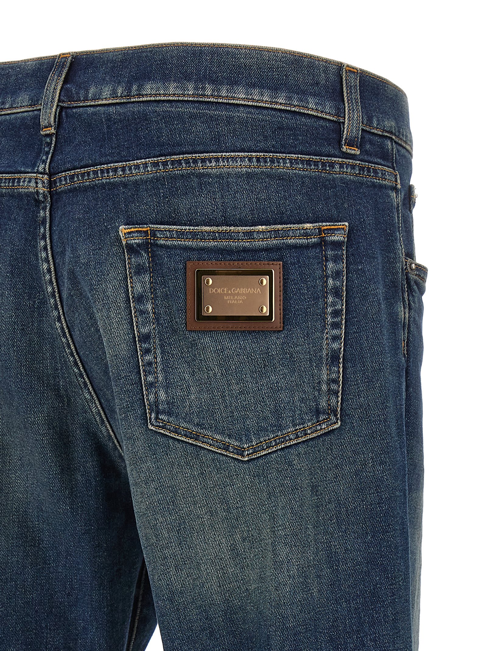 Shop Dolce & Gabbana Palermo Jeans In Blue