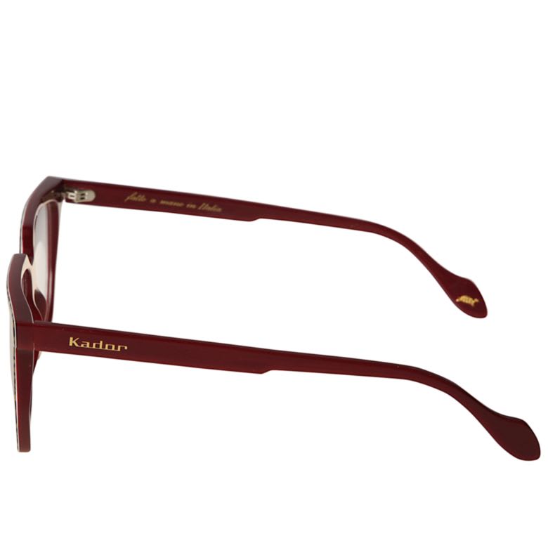 Kador Charlize Leopard-print Square-frame Glasses In Brown