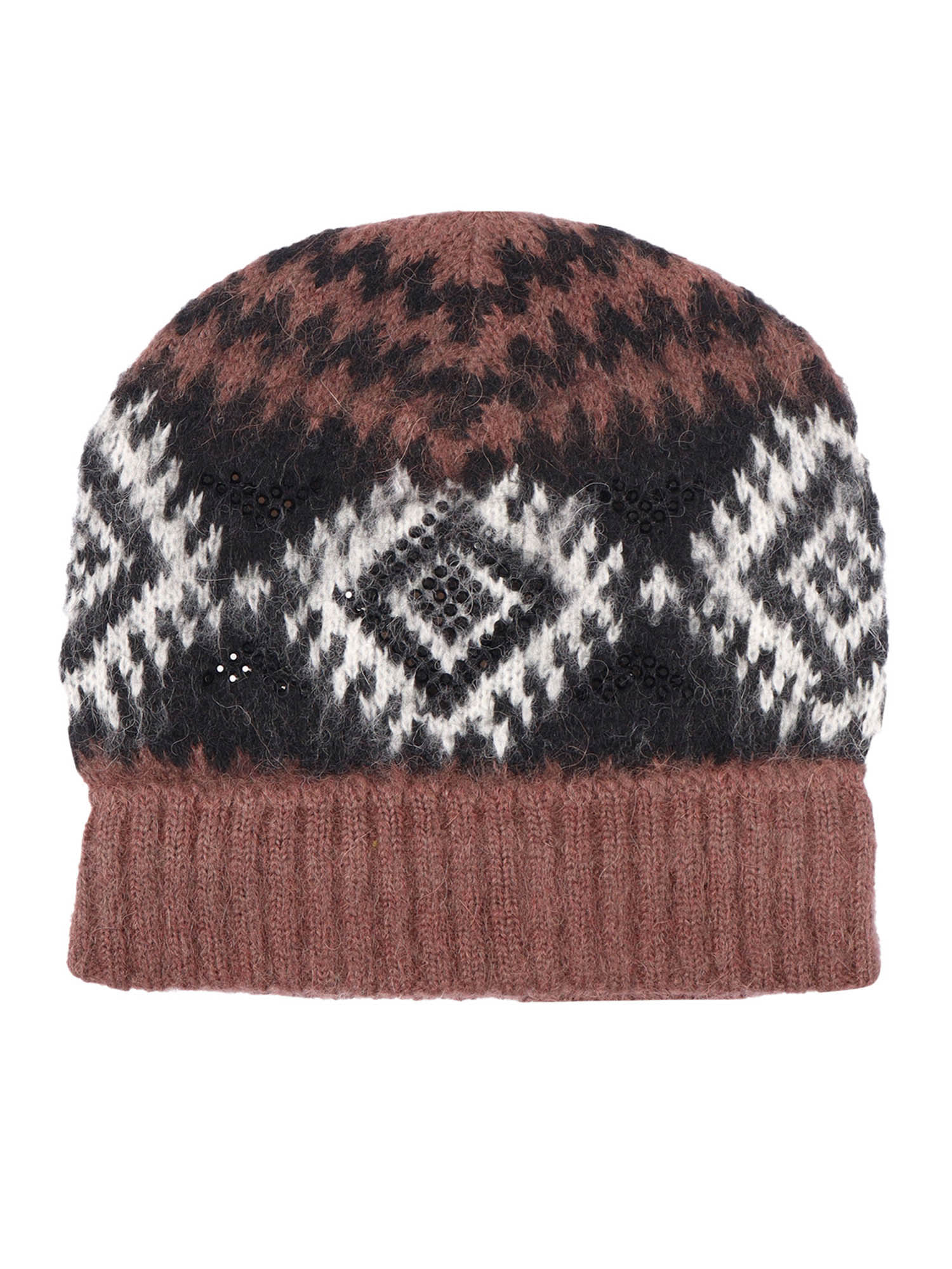 Ermanno Ermanno Scervino Knitted Beanie In Brown