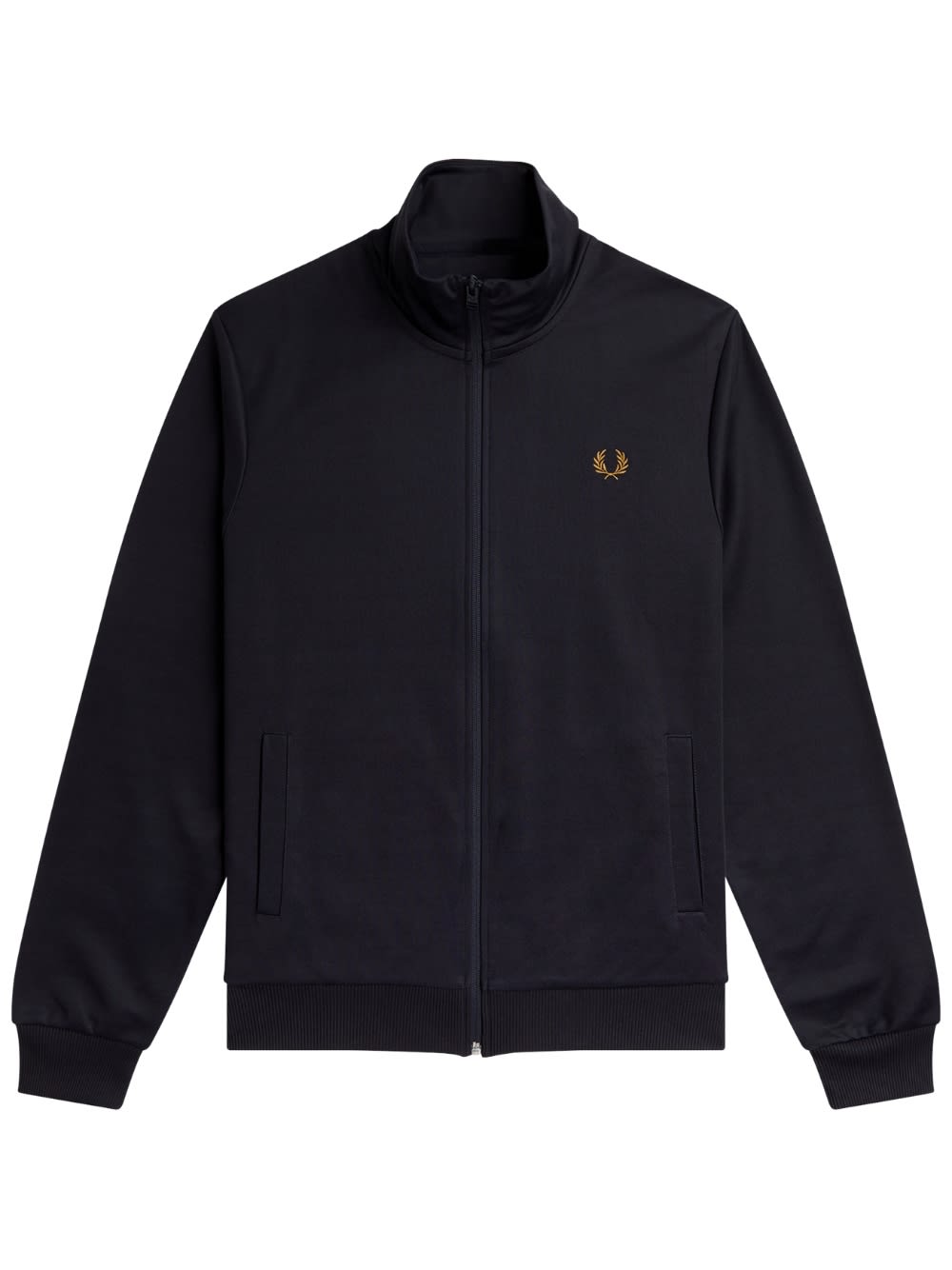 Fred Perry Fp Track Jacket Clothing In Navy Darkcaramel