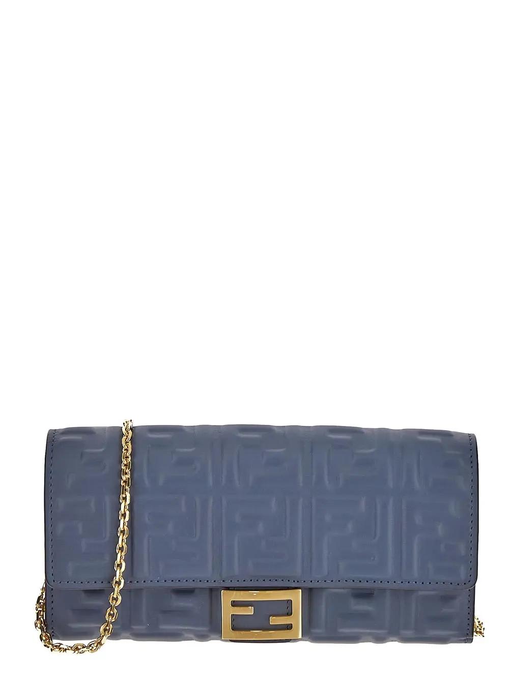 Fendi Baguette Continental Wallet With Chain
