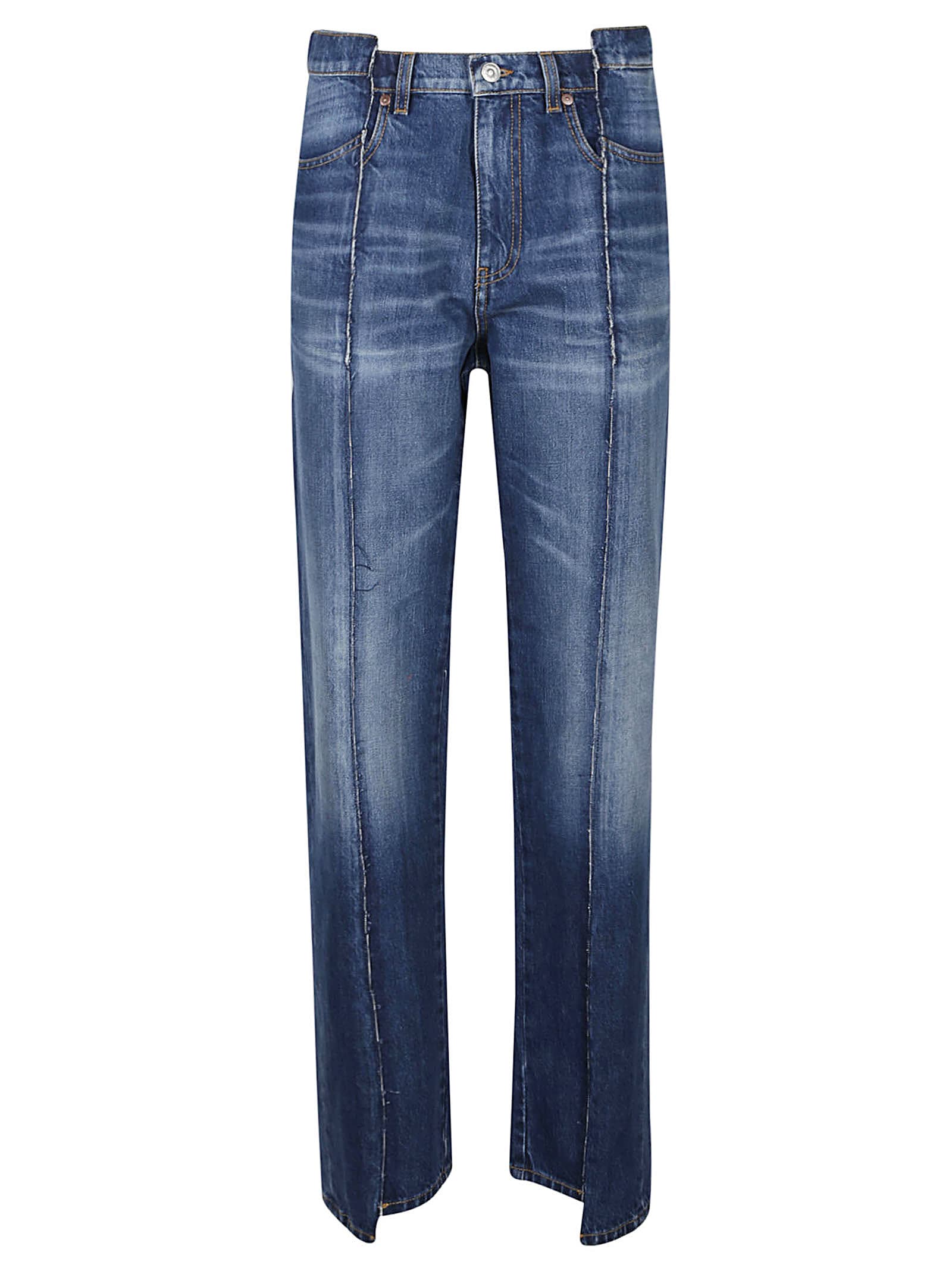 VICTORIA BECKHAM DECONSTRUCTED SLIM JEANS