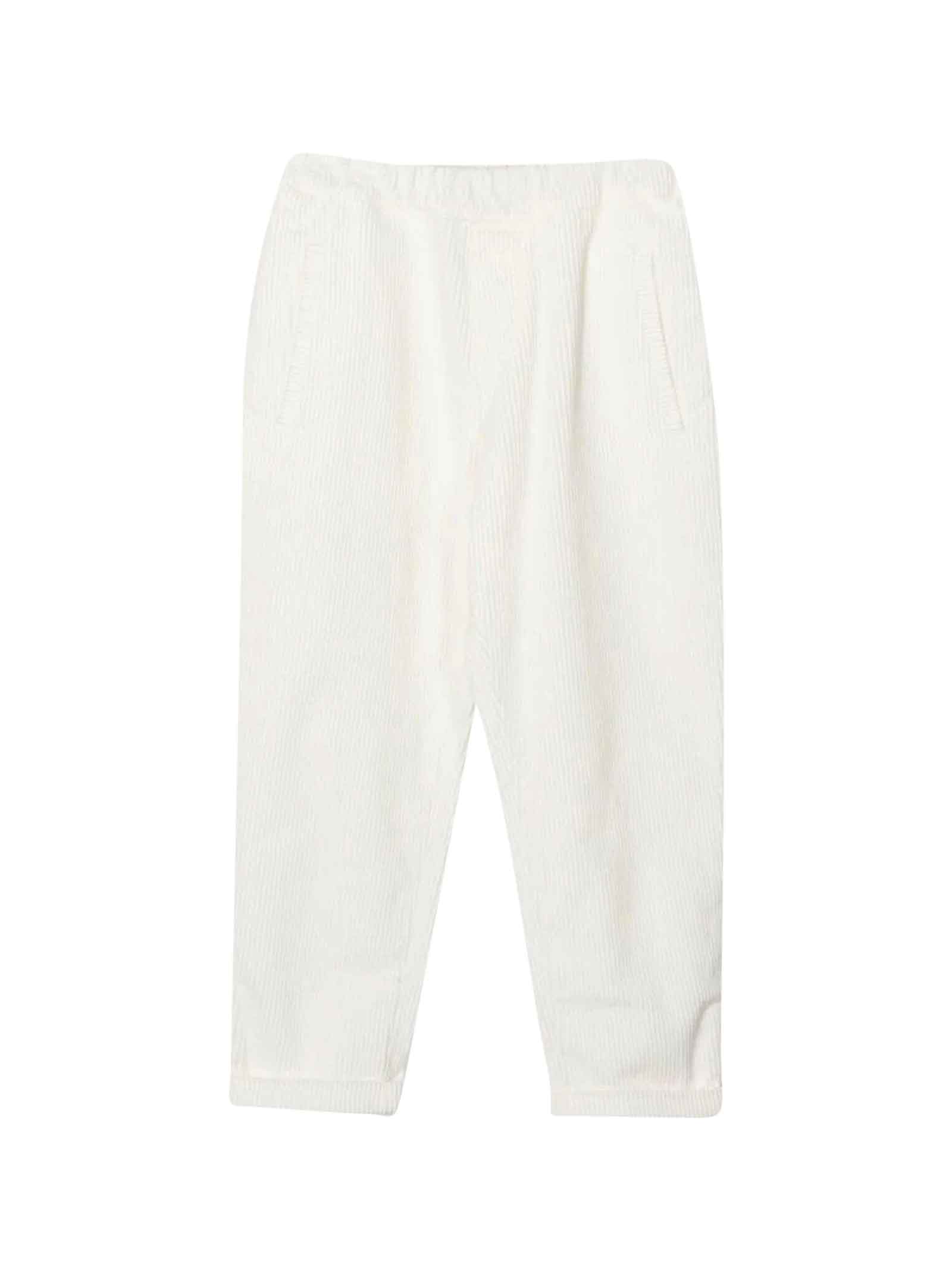 Dondup White Trousers Unisex