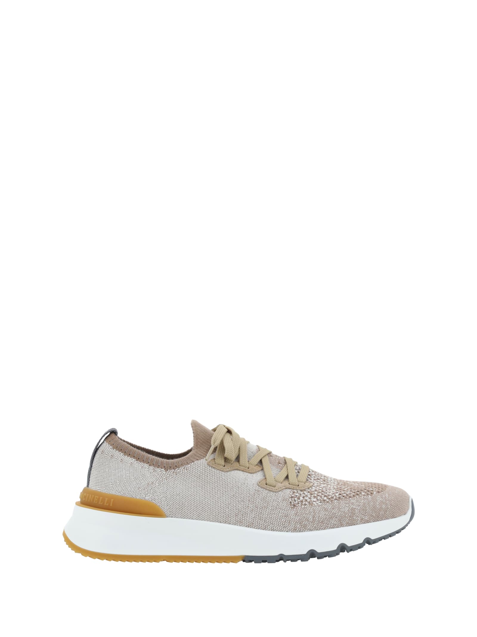 Shop Brunello Cucinelli Sneakers In Medium Brown