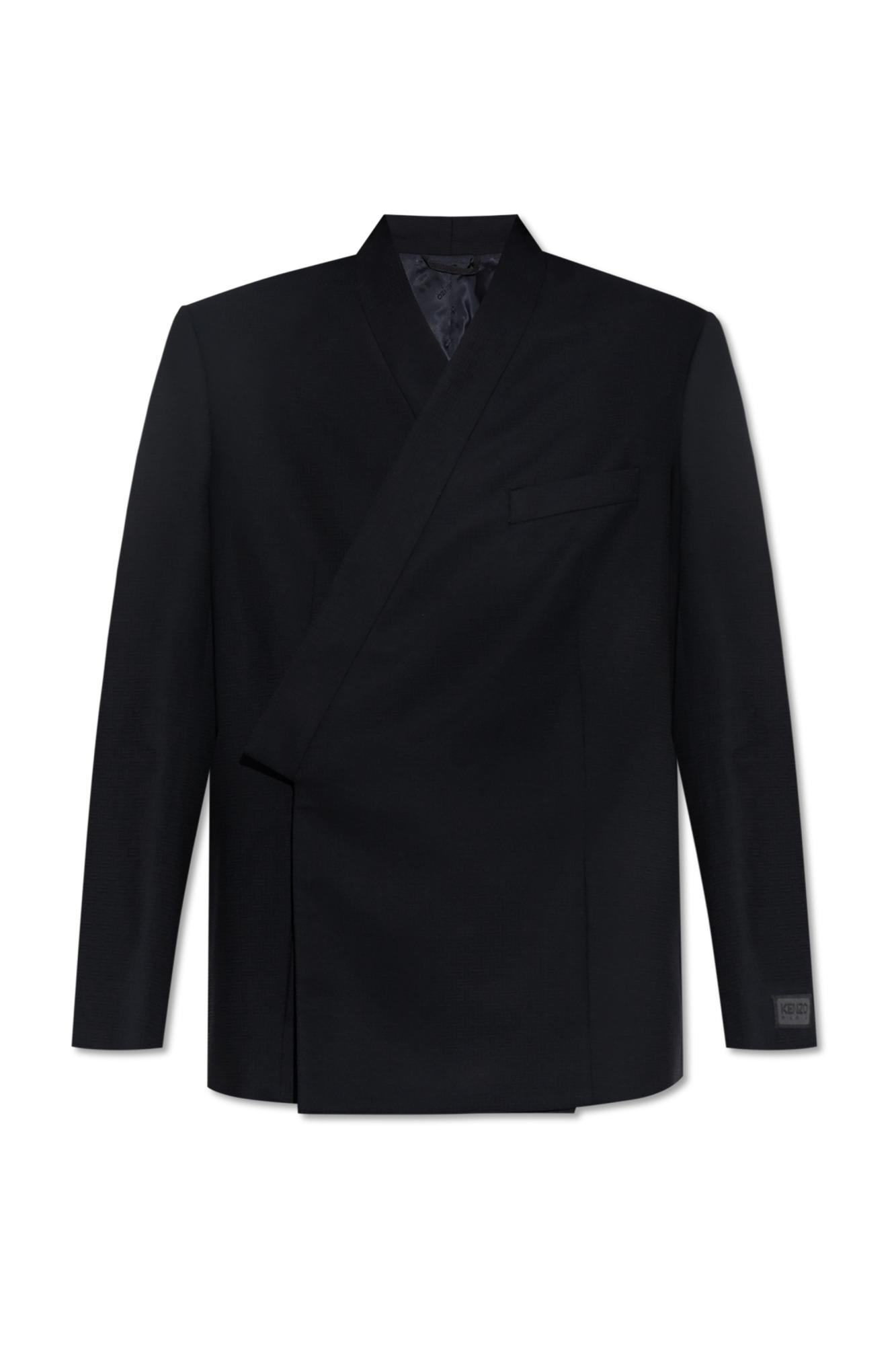 Kenzo Leather Jackets In Black