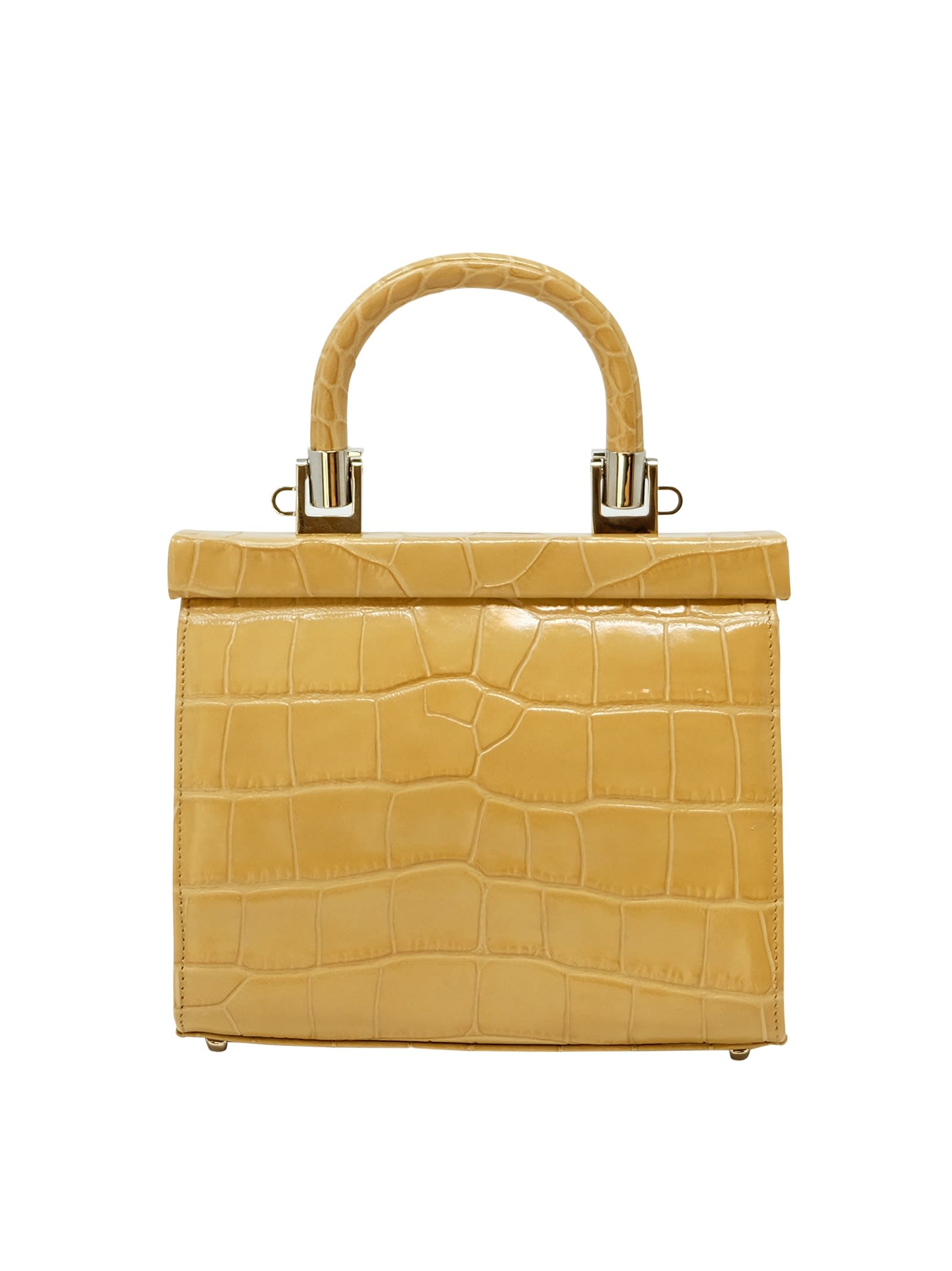 Shop Rodo Sahara Croco Leather Paris Handbag