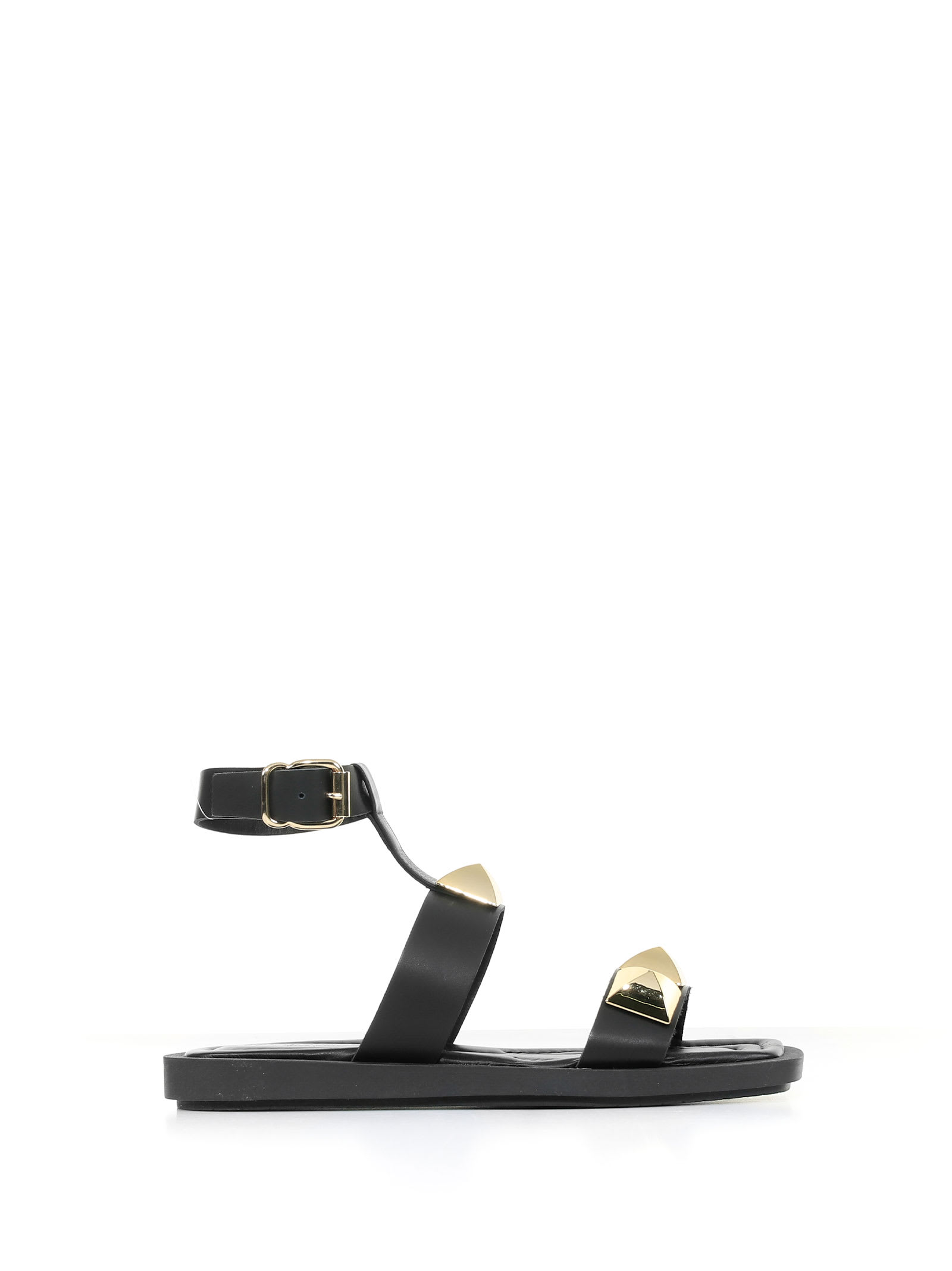 Janet & Janet Leather Sandal With Detail