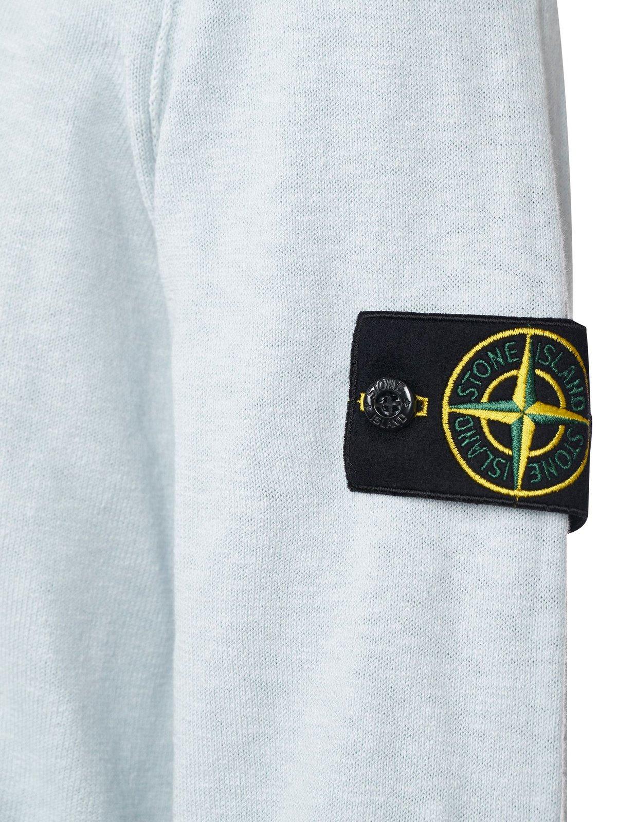 Stone Island Logo Patch Crewneck Sweatshirt