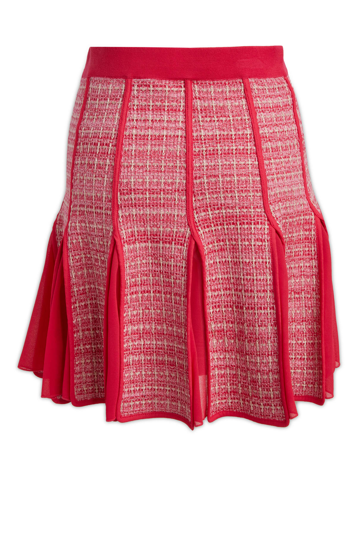 Elisabetta Franchi High-waisted Pleated Skirt In Bg1