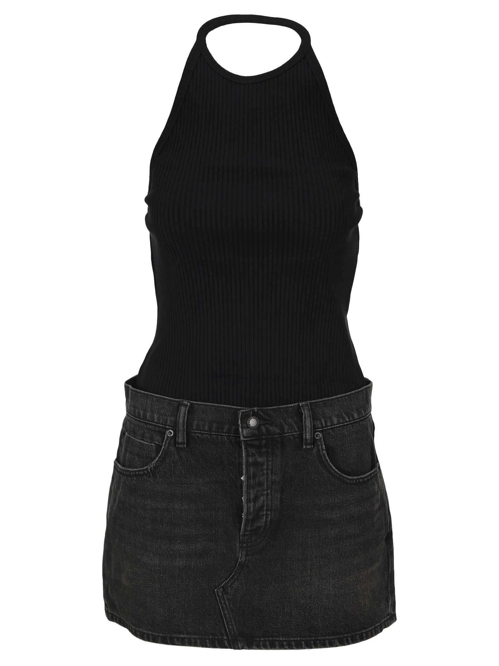 alexander wang denim dress