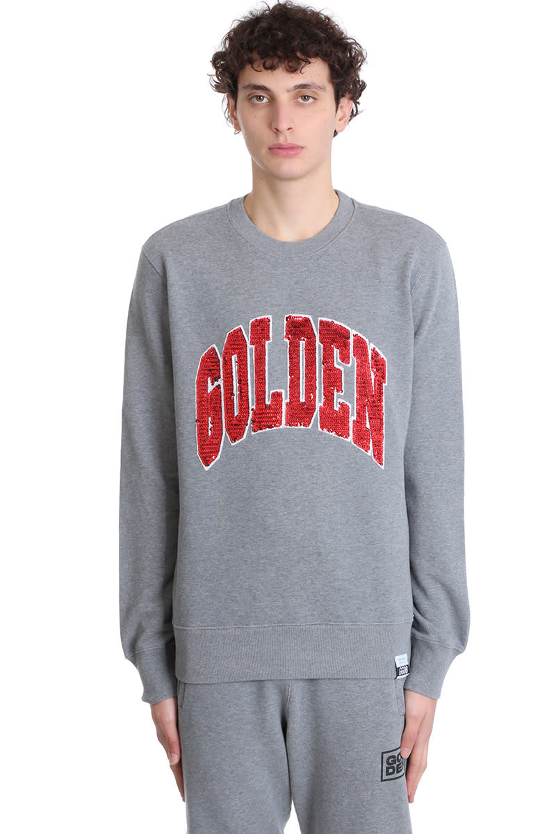 Golden Goose Archiblad Sweatshirt In Grey Cotton