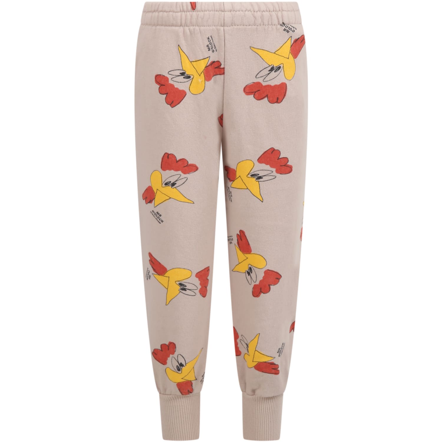 Bobo Choses Beige Sweatpants For Boy With Rooster