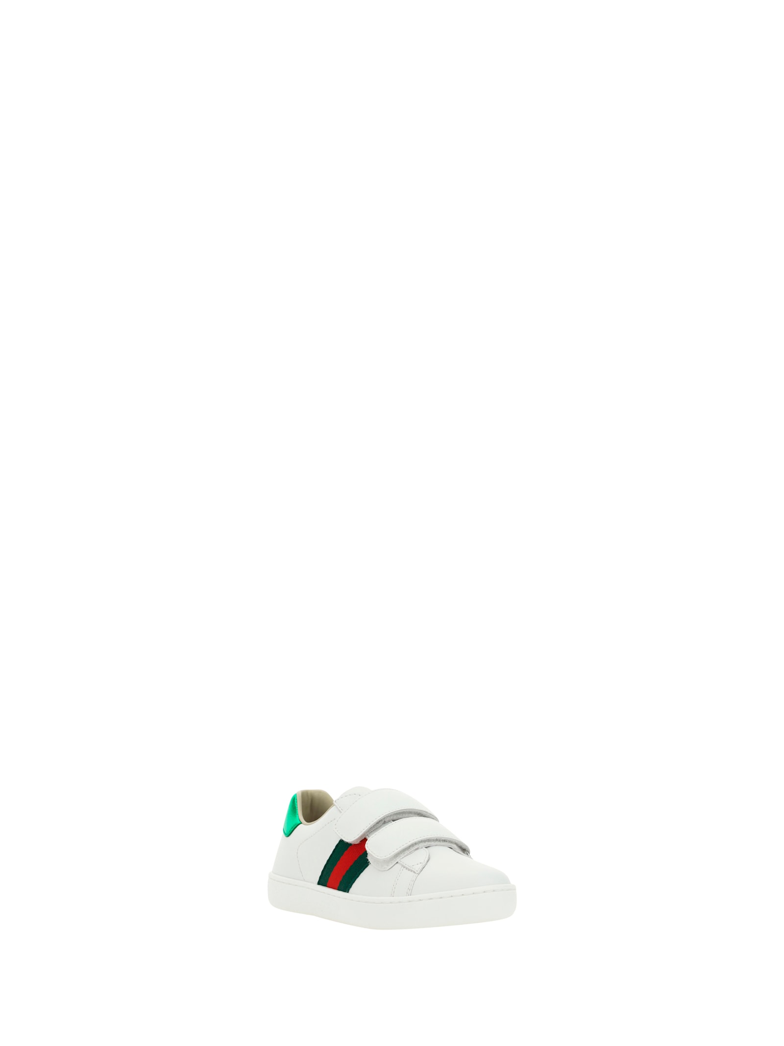 Gucci Ace Touch-strap Sneakers In White