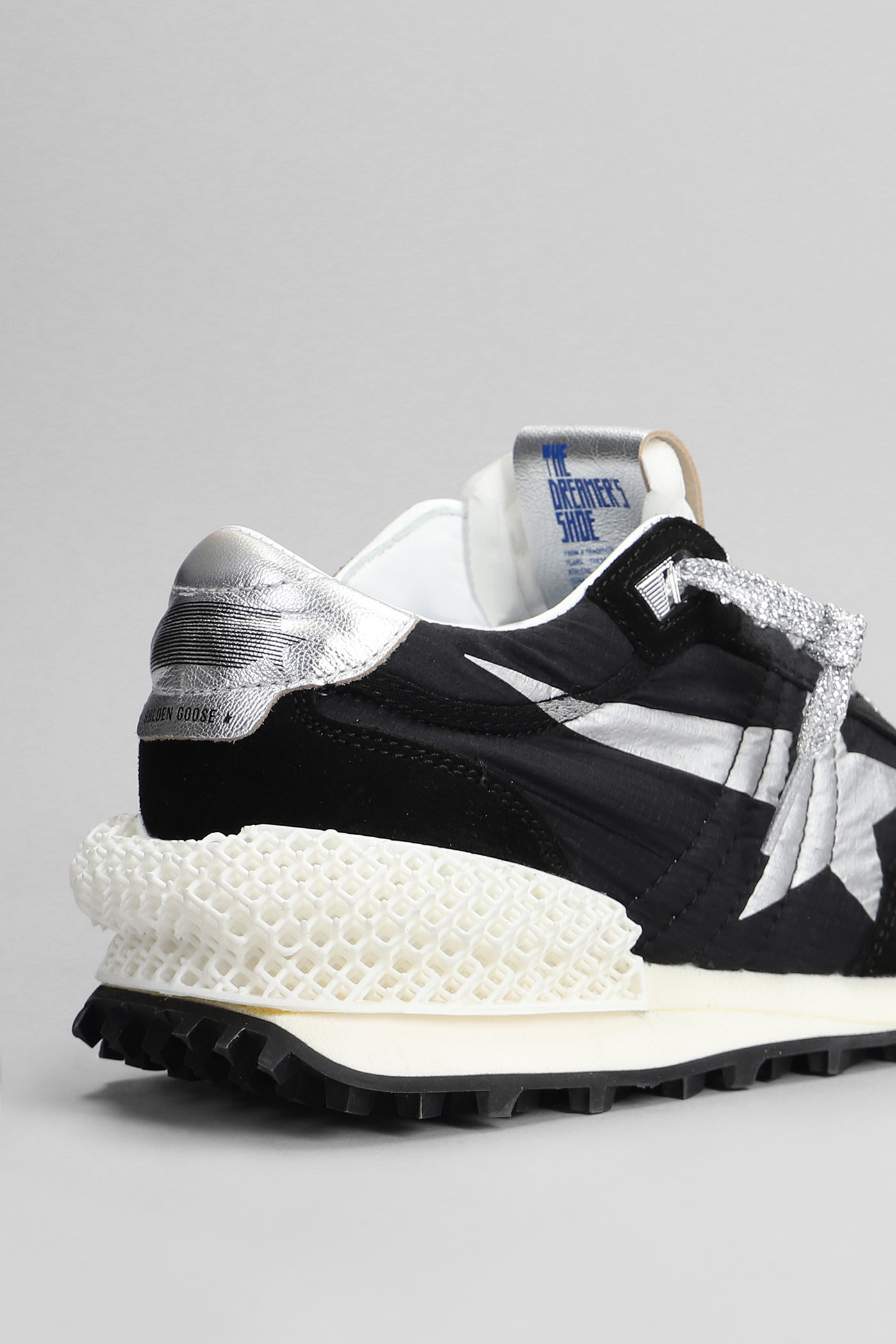 Shop Golden Goose Running Sneakers In Black Nylon