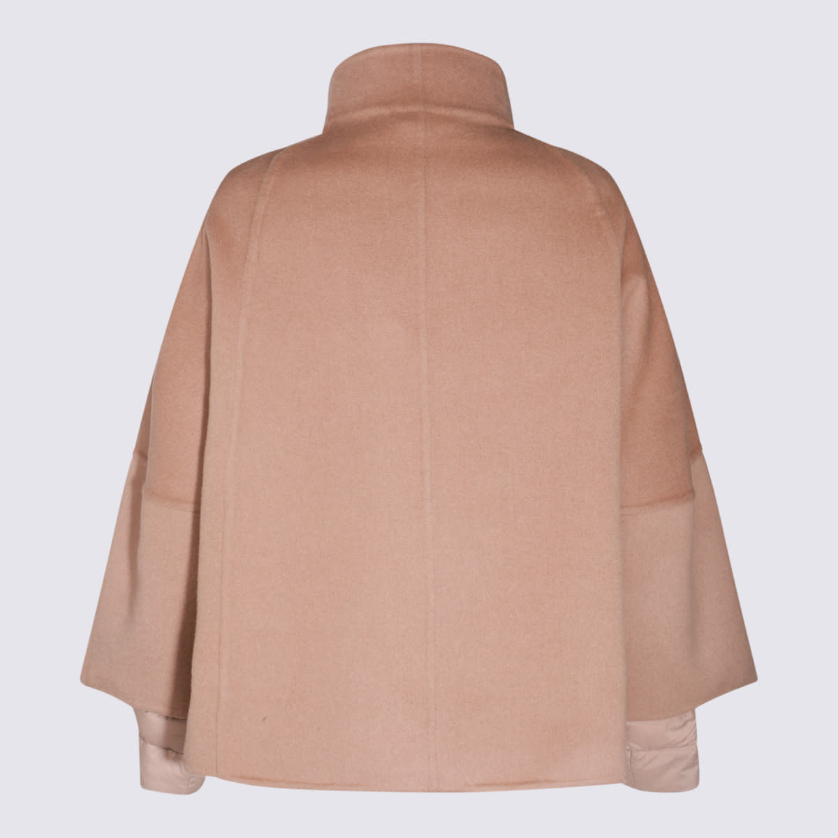 Shop Moorer Beige Wool Down Jacket In Nocciola/noce