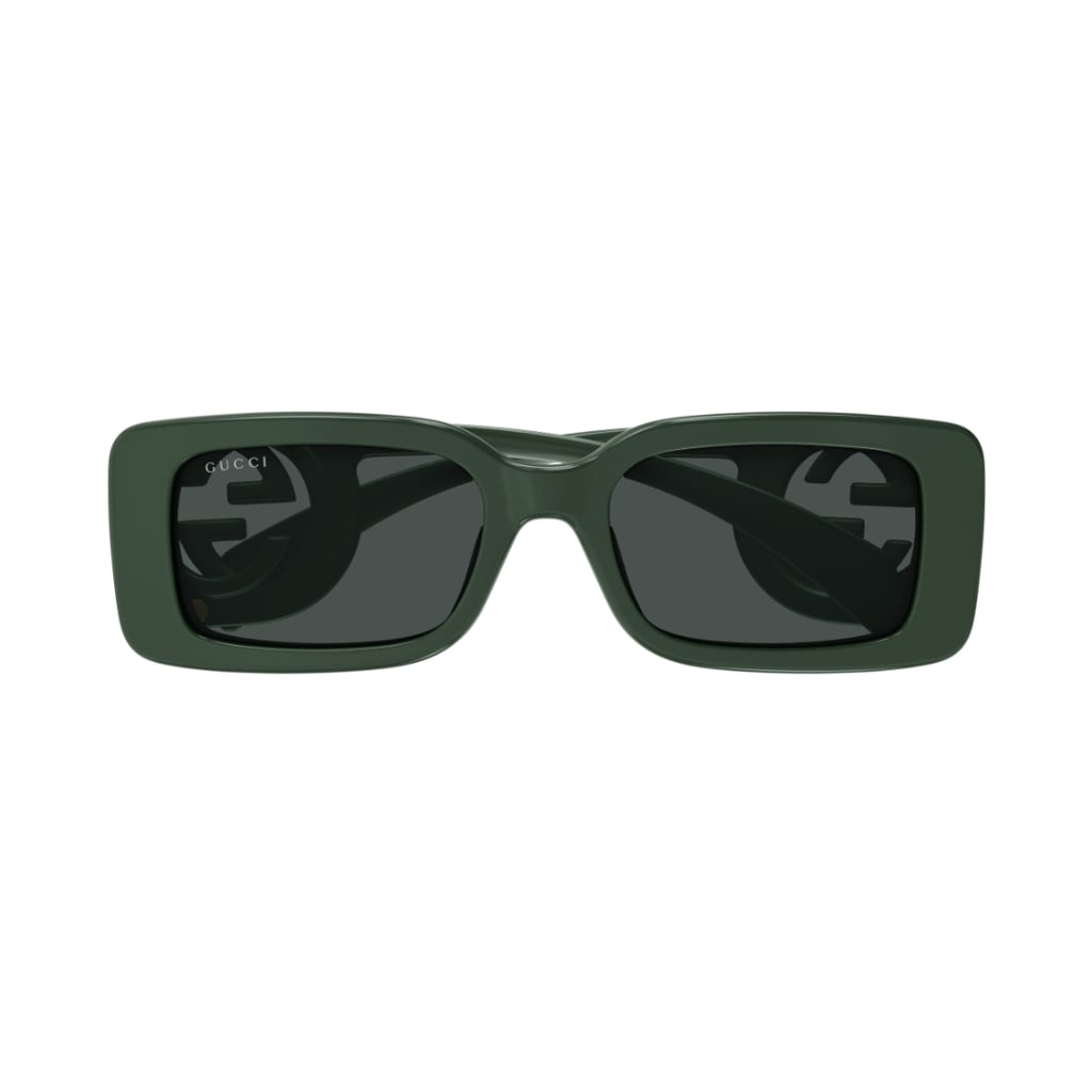 Shop Gucci Gg1325s 003 Sunglasses In Green