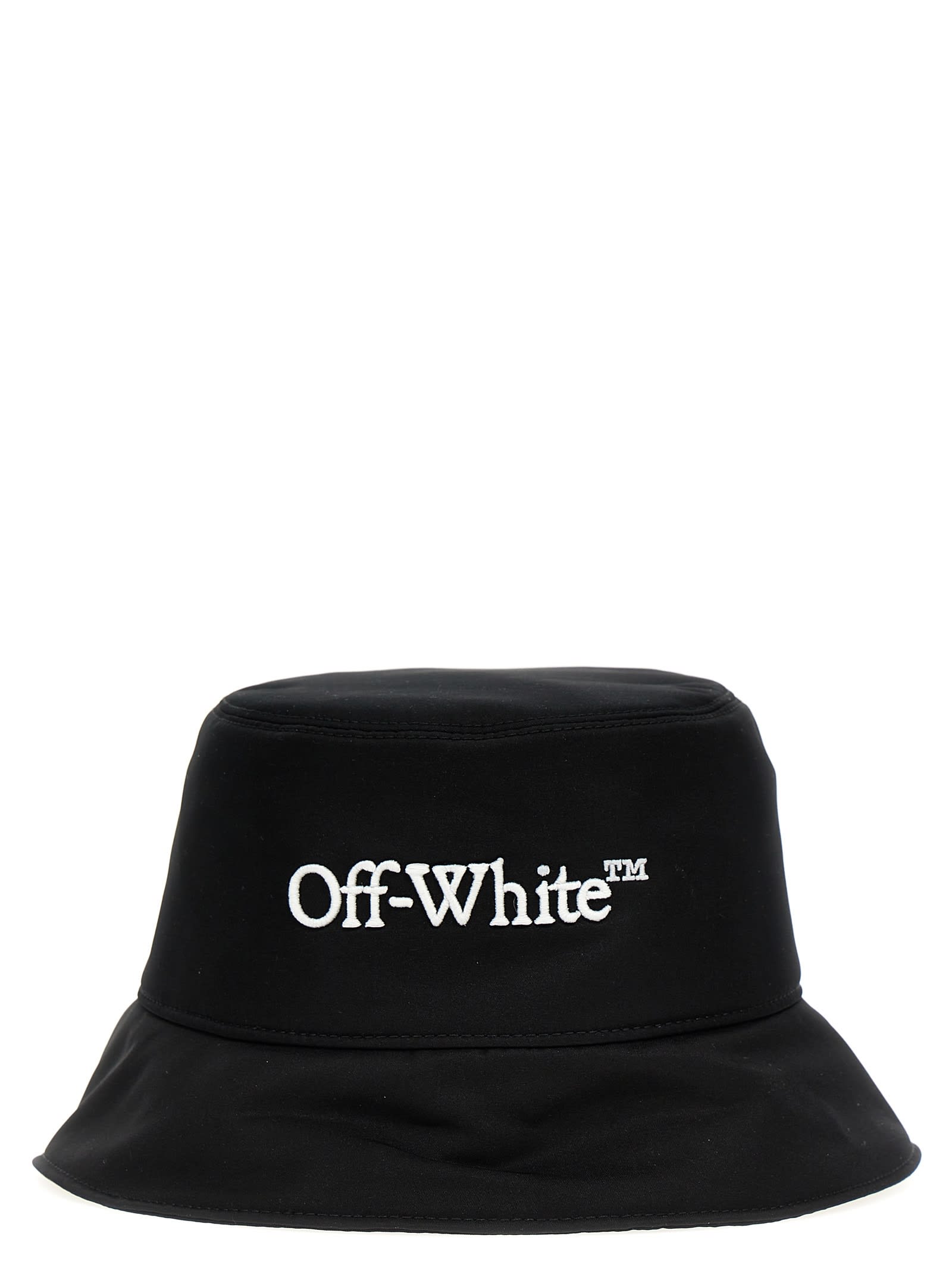 Off-white Bucket Hat Ny Logo In Black