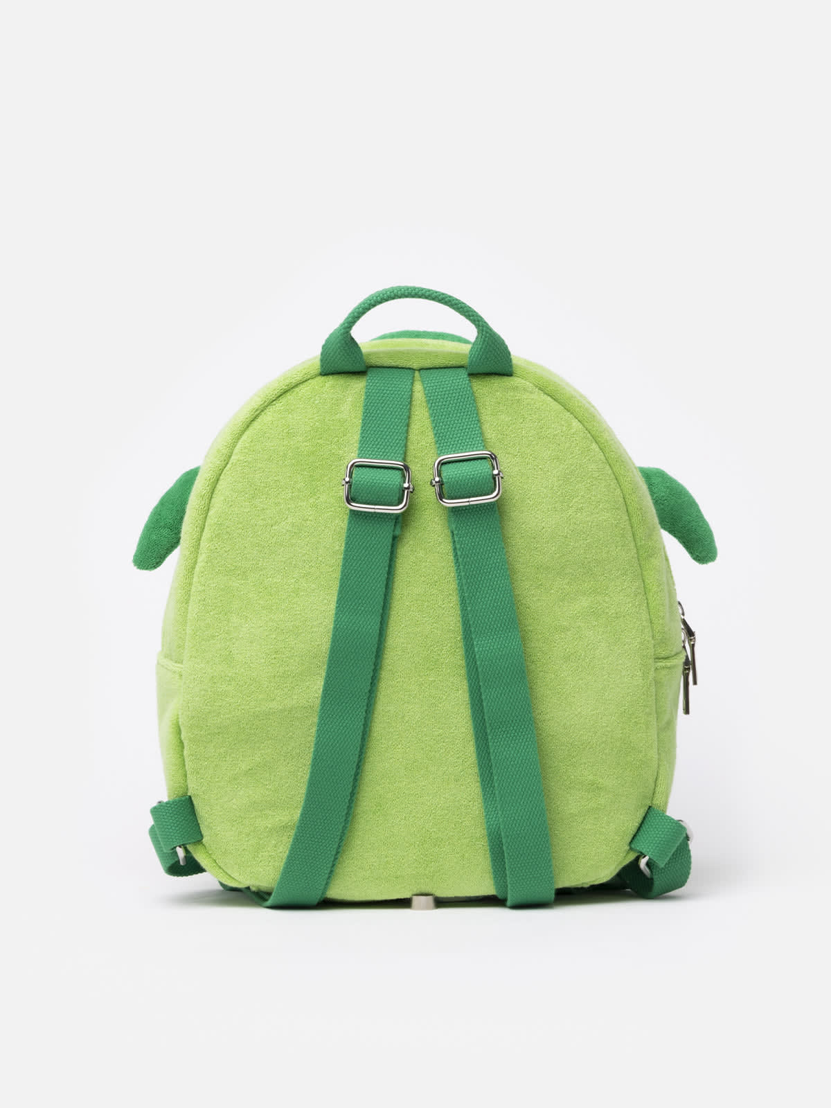 Shop Mc2 Saint Barth Terry Backpack With Turtle Shape In Green