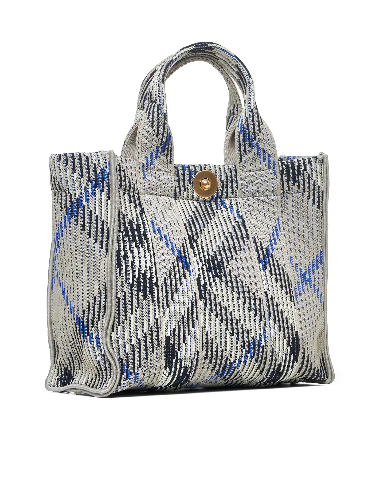 Shop Burberry Tote In Lichen