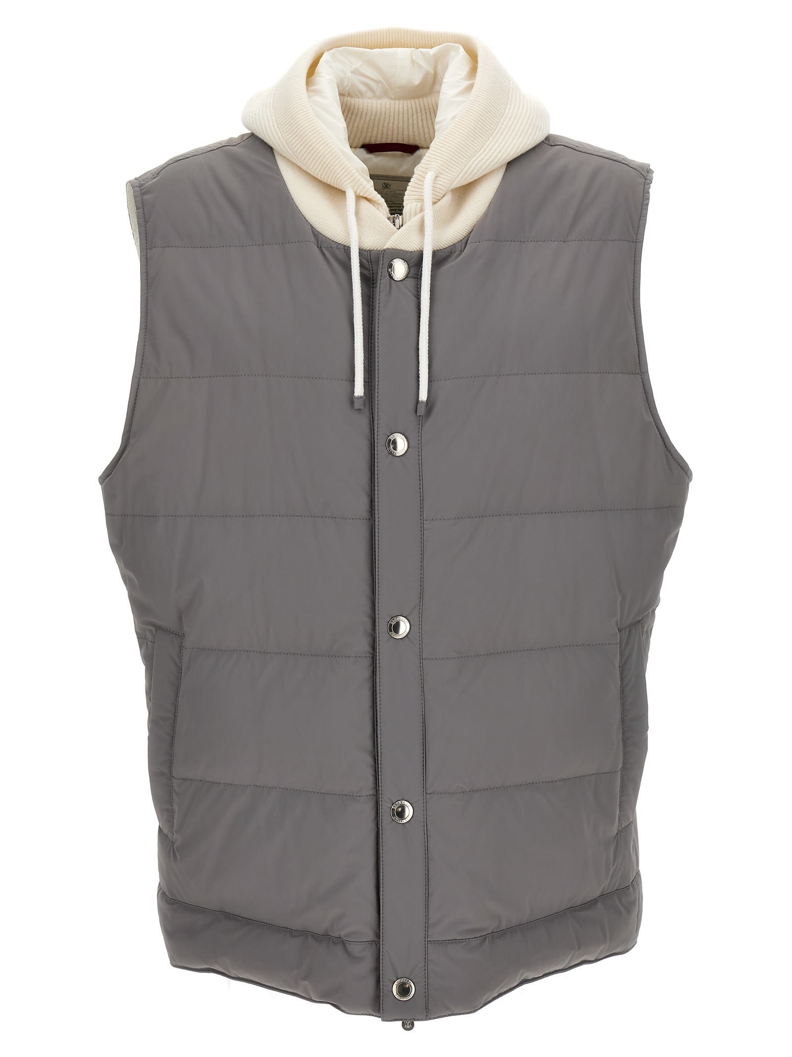 BRUNELLO CUCINELLI HOODED VEST