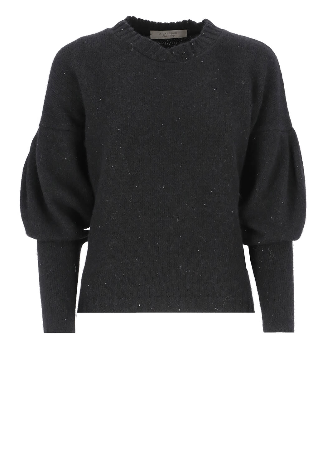 D.Exterior Wool Sweater With Paillettes