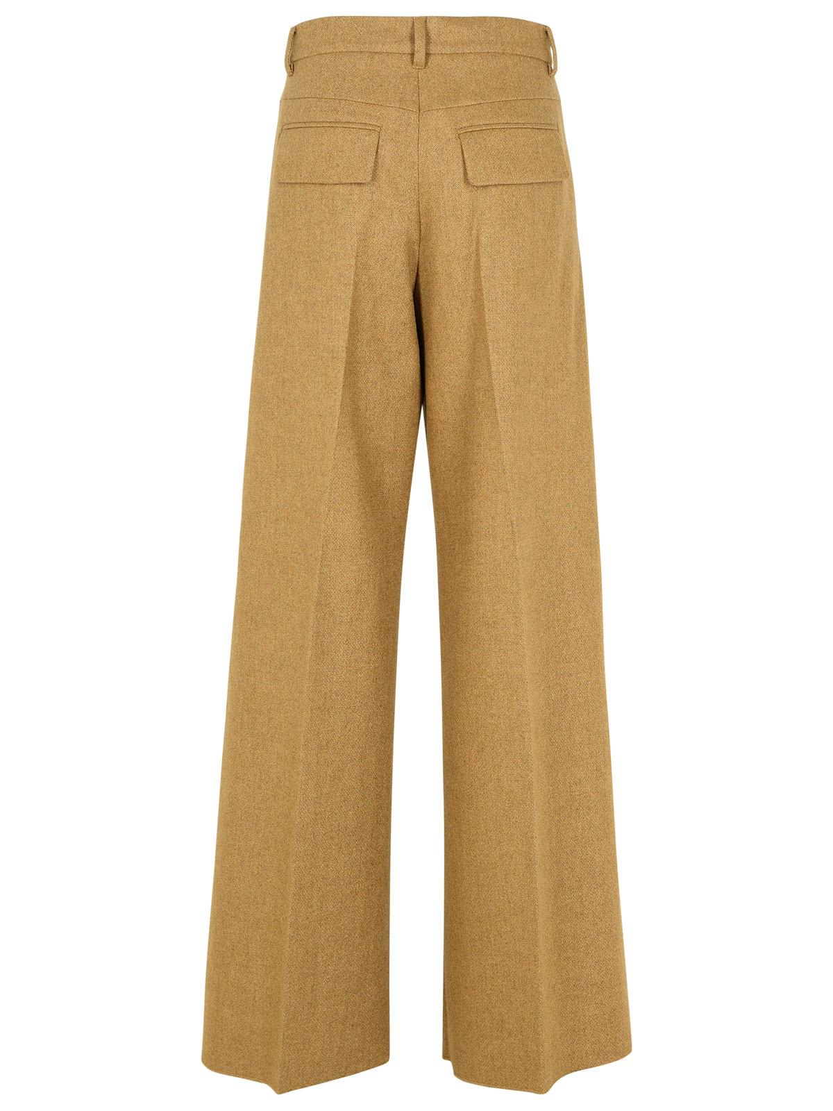 Shop Sportmax Udente Brown Wool Blend Pants