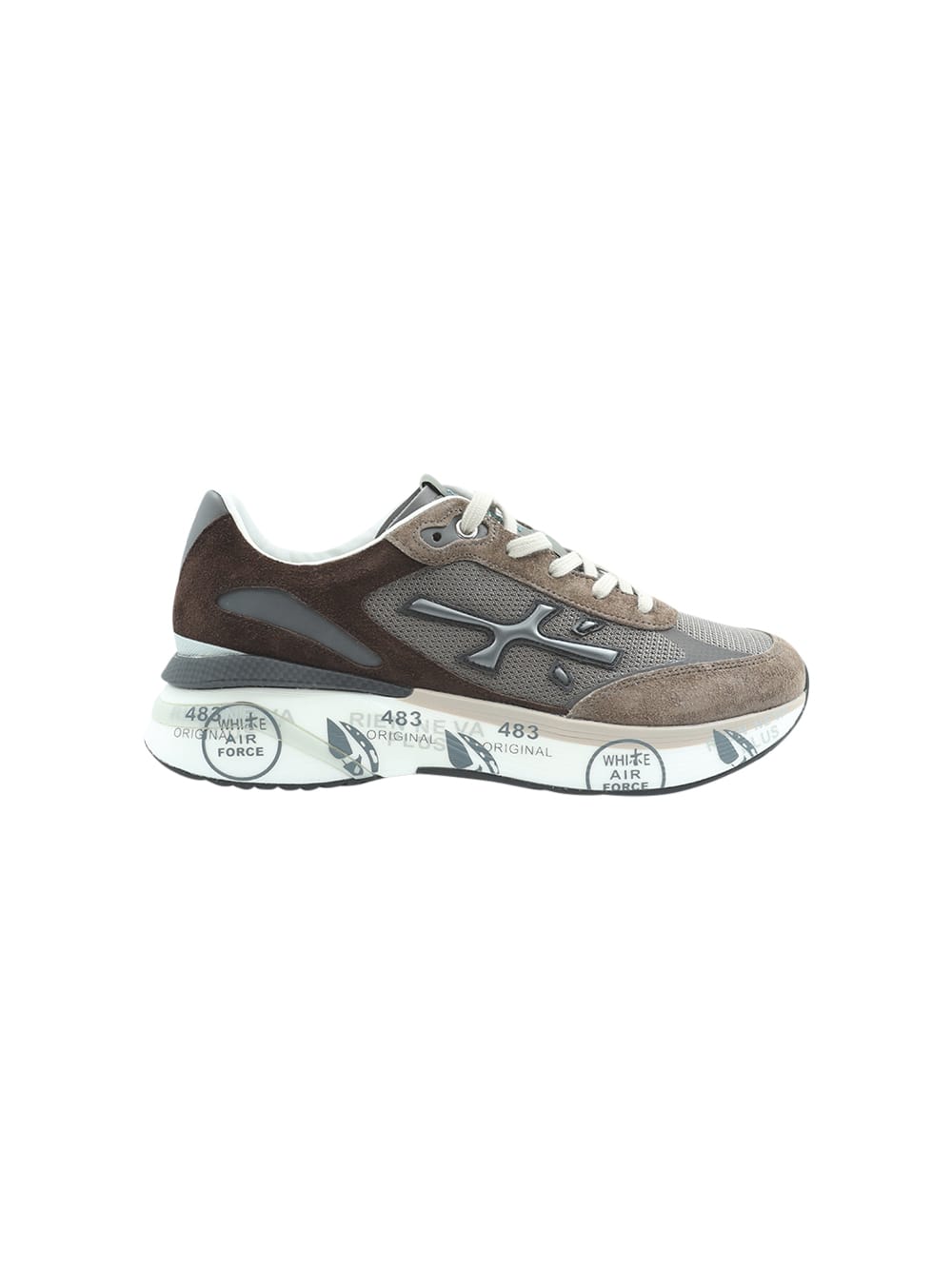 Shop Premiata Sneakers Moerun 6446  In Beige