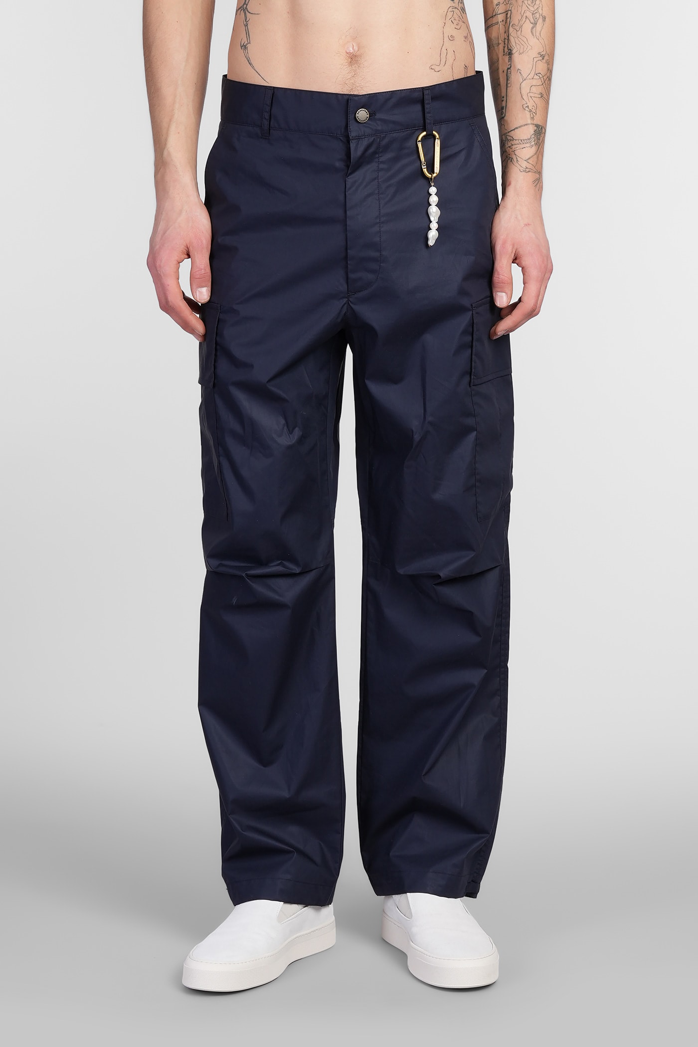 Saint Pants In Blue Cotton