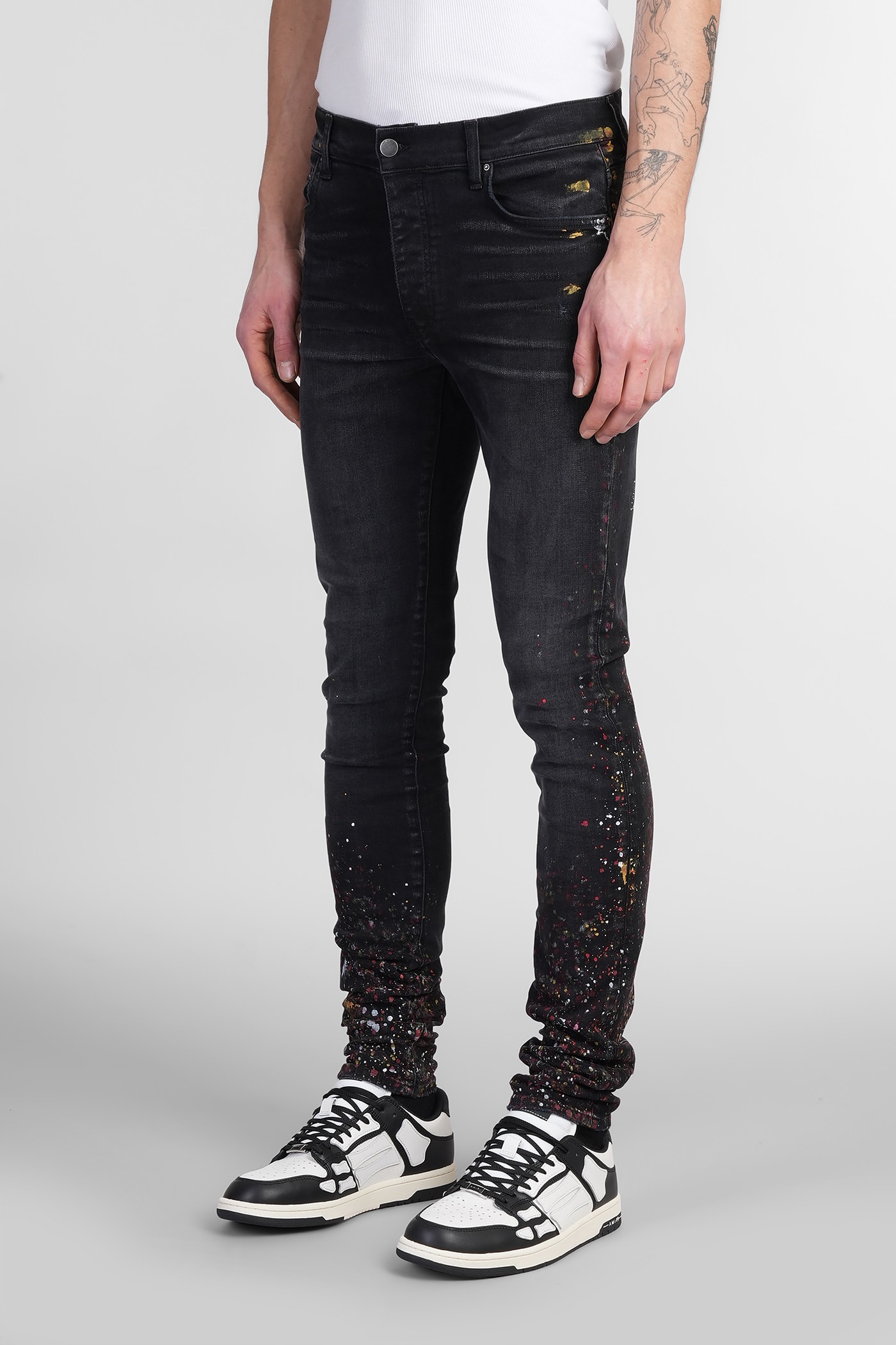 Amiri Painter Skinny Jeans In Black
